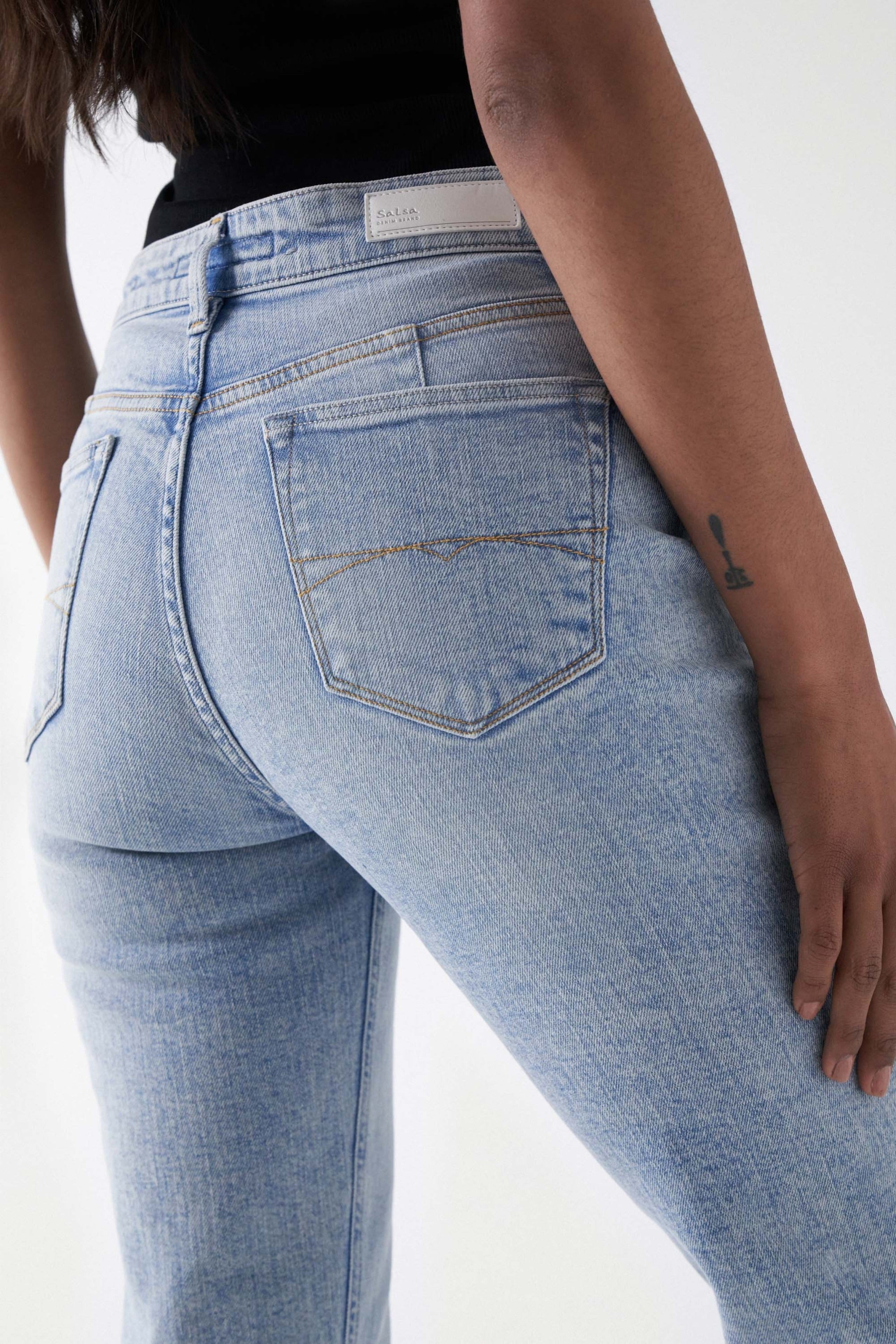 True Cropped Slim Comfort en jeans Light Wash Salsa Jeans