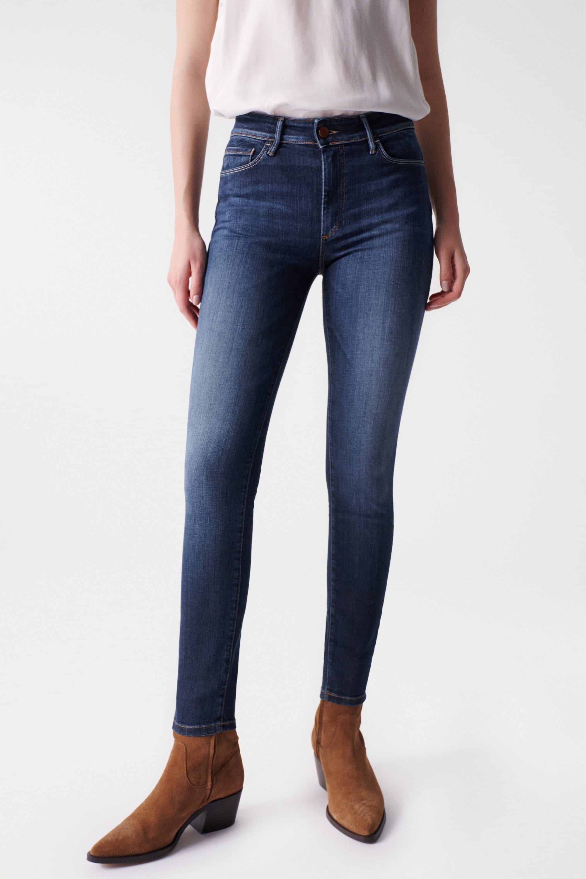 Destiny Skinny en Dark Wash Salsa Jeans Suisse