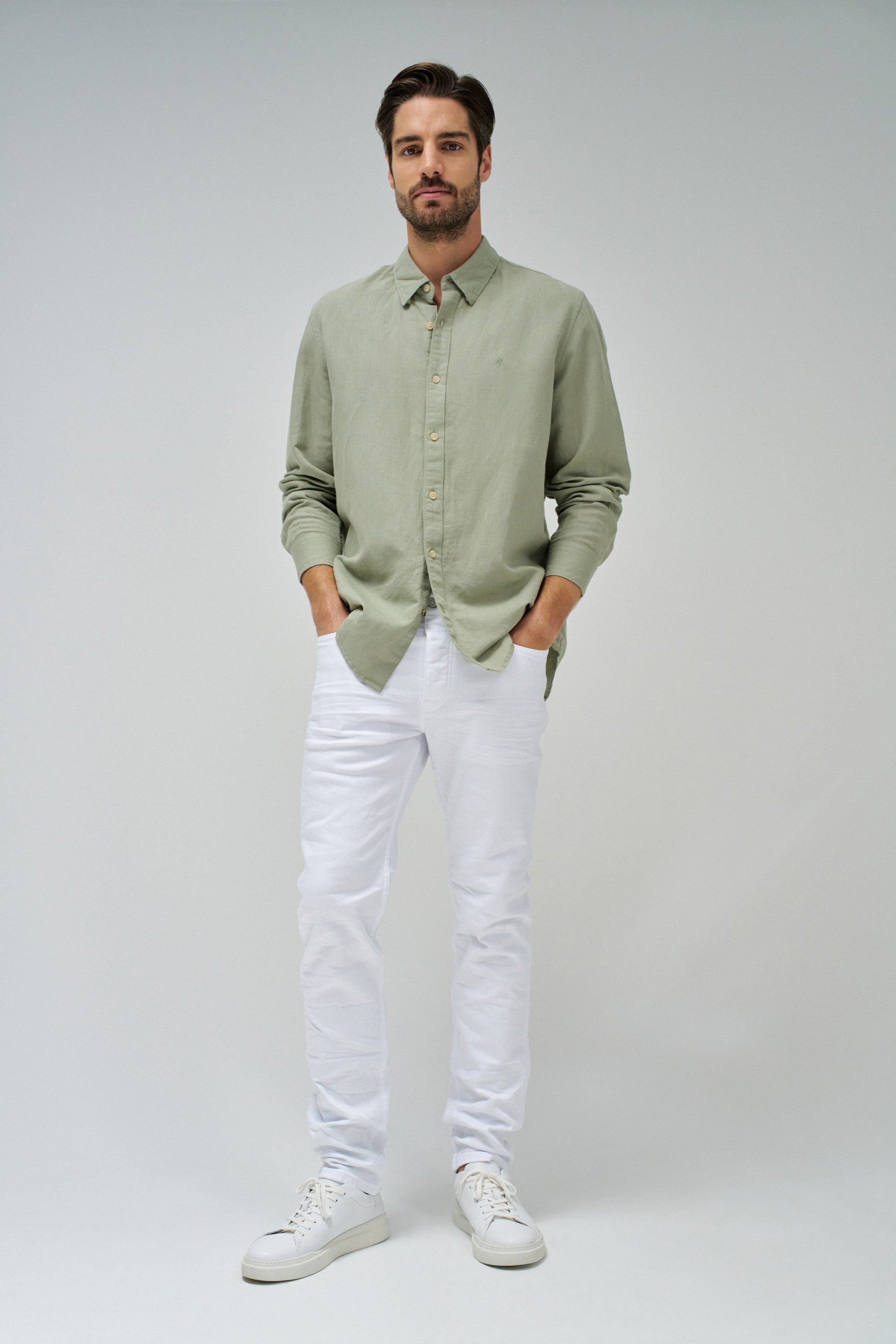 Jeans Slim Twill en Jeans Blancs Salsa Jeans