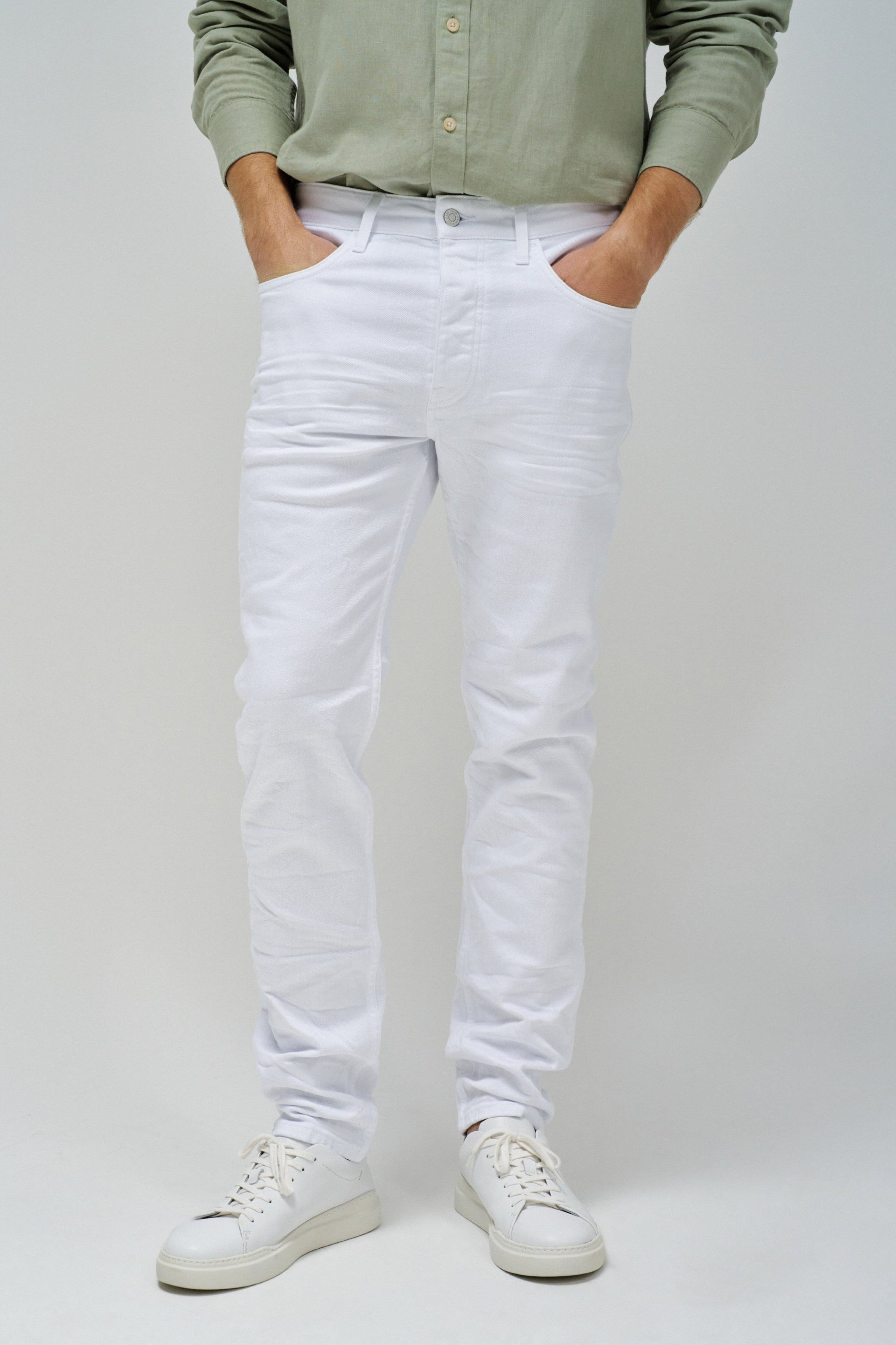 Jeans Slim Twill en Jeans Blancs Salsa Jeans