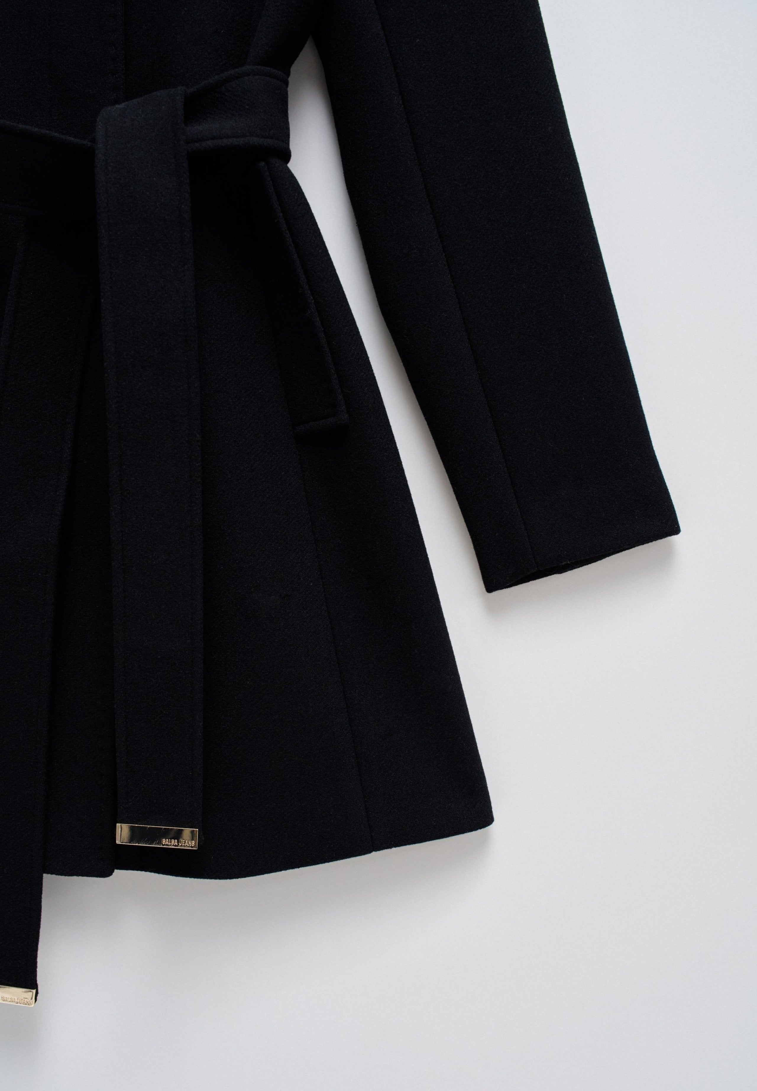 The Reimagined Wool Coat in Black Vestes Salsa Jeans