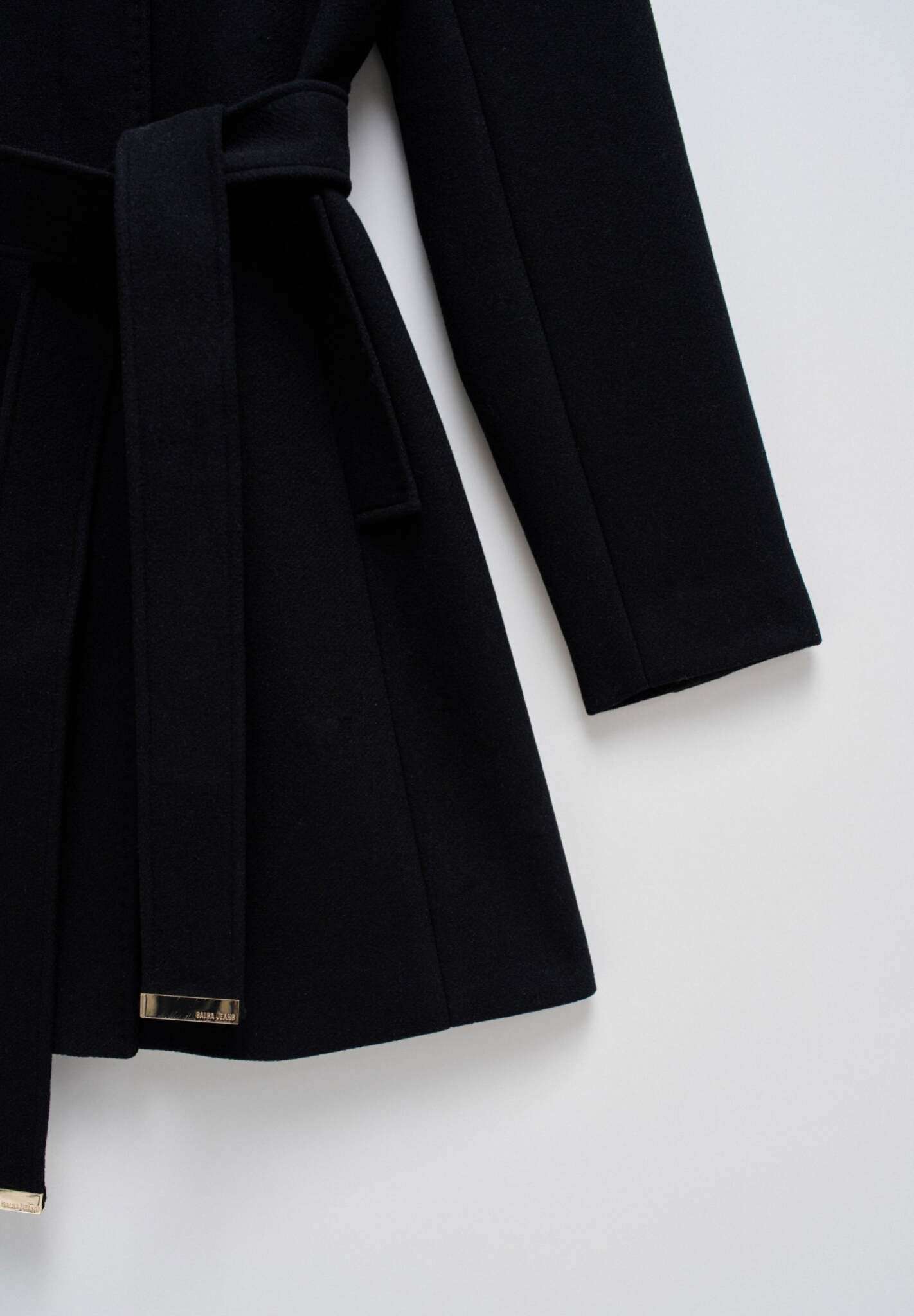 The Reimagined Wool Coat in Black Vestes Salsa Jeans
