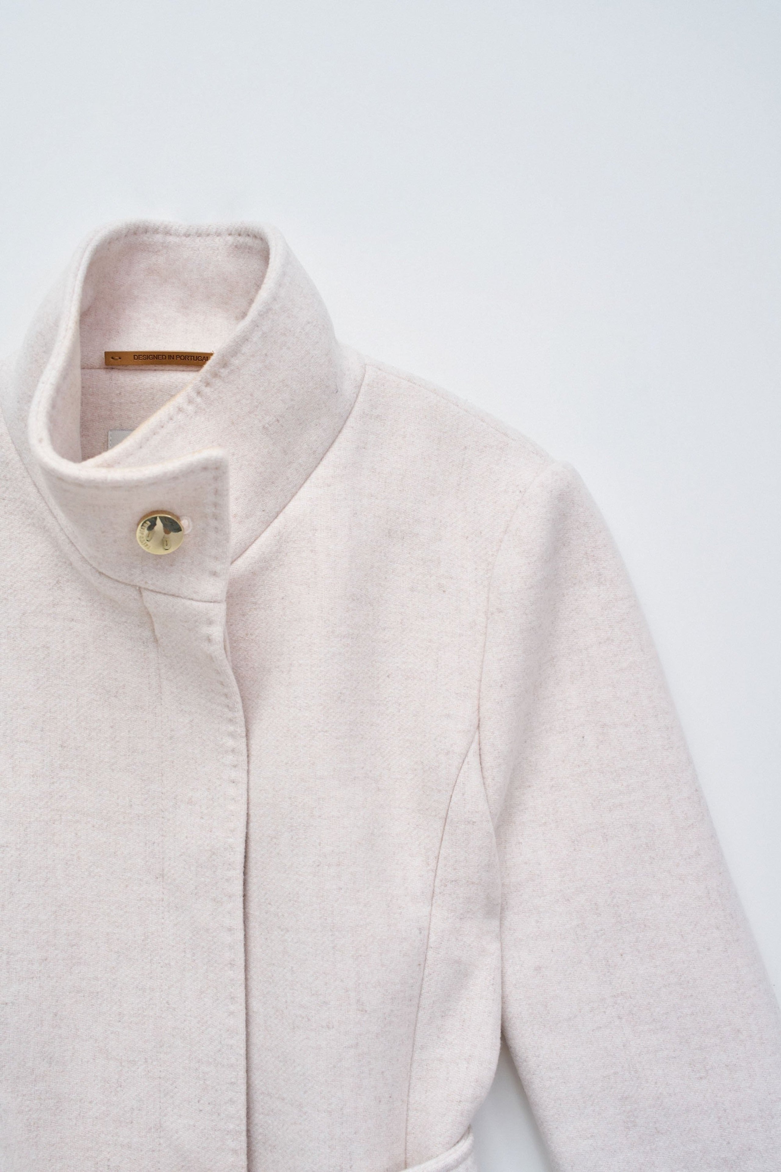 The Reimagined Wool Coat in Light Beige V1 Vestes Salsa Jeans