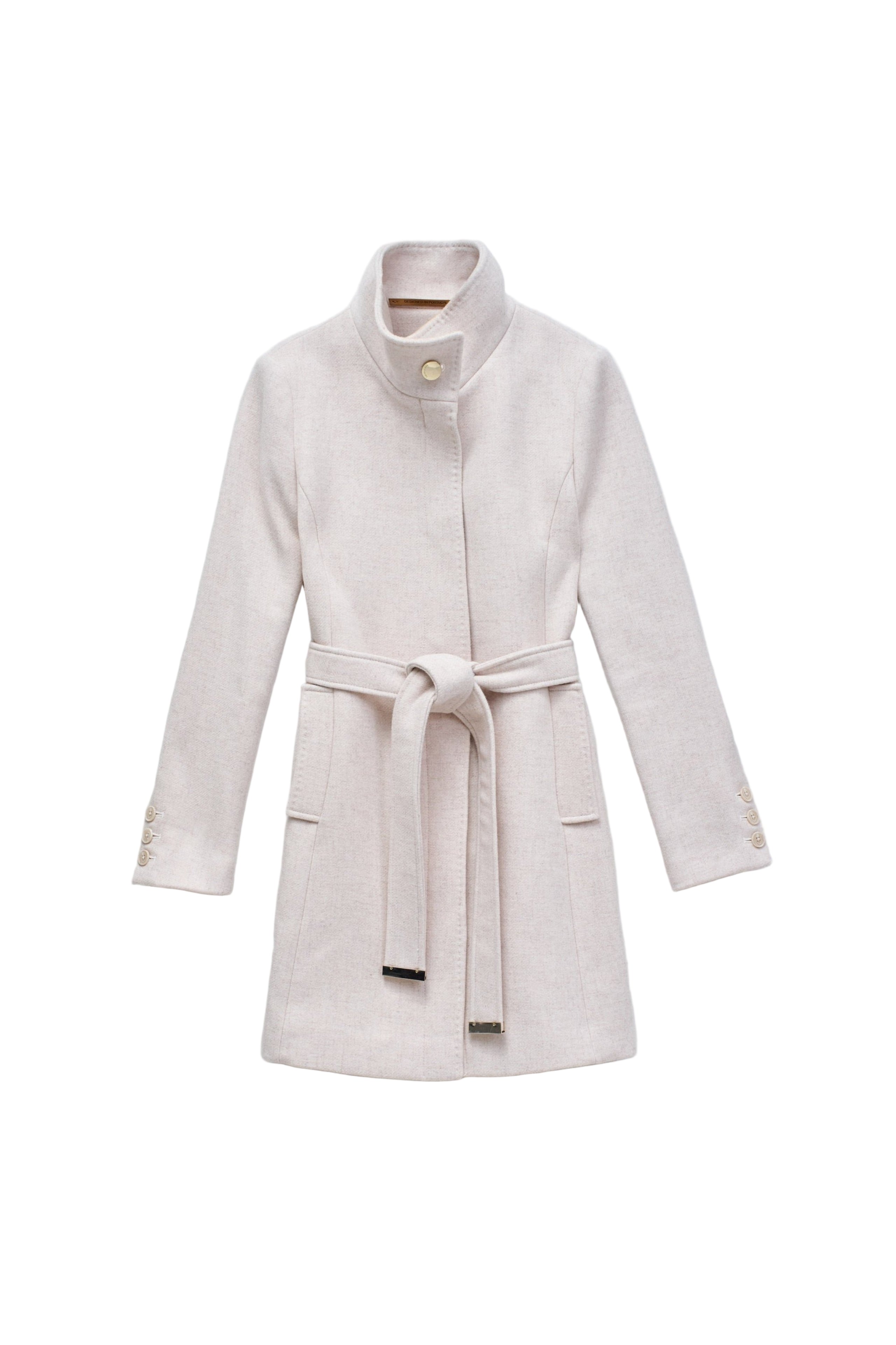 The Reimagined Wool Coat in Light Beige V1 Vestes Salsa Jeans