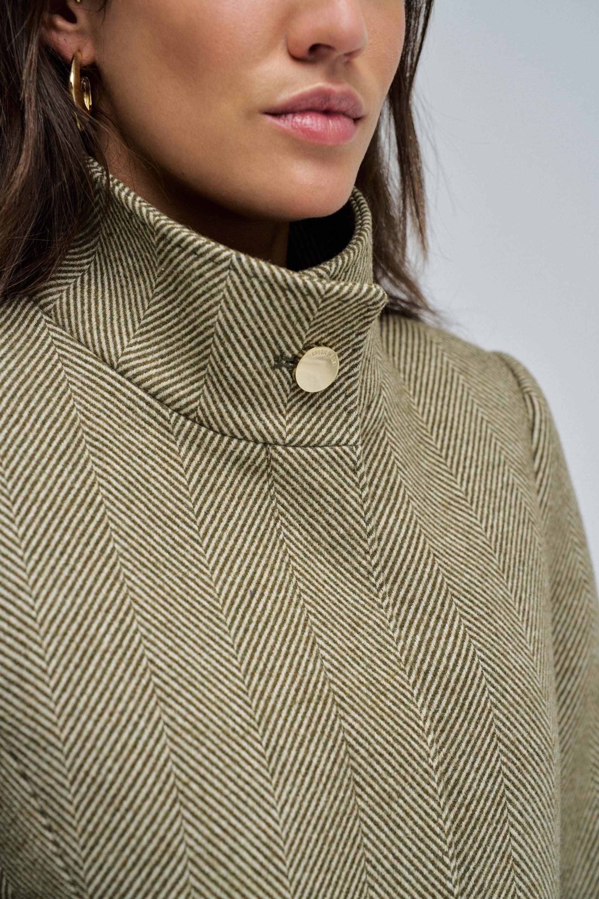 The Reimagined Wool Coat in Dark Grey Vestes Salsa Jeans