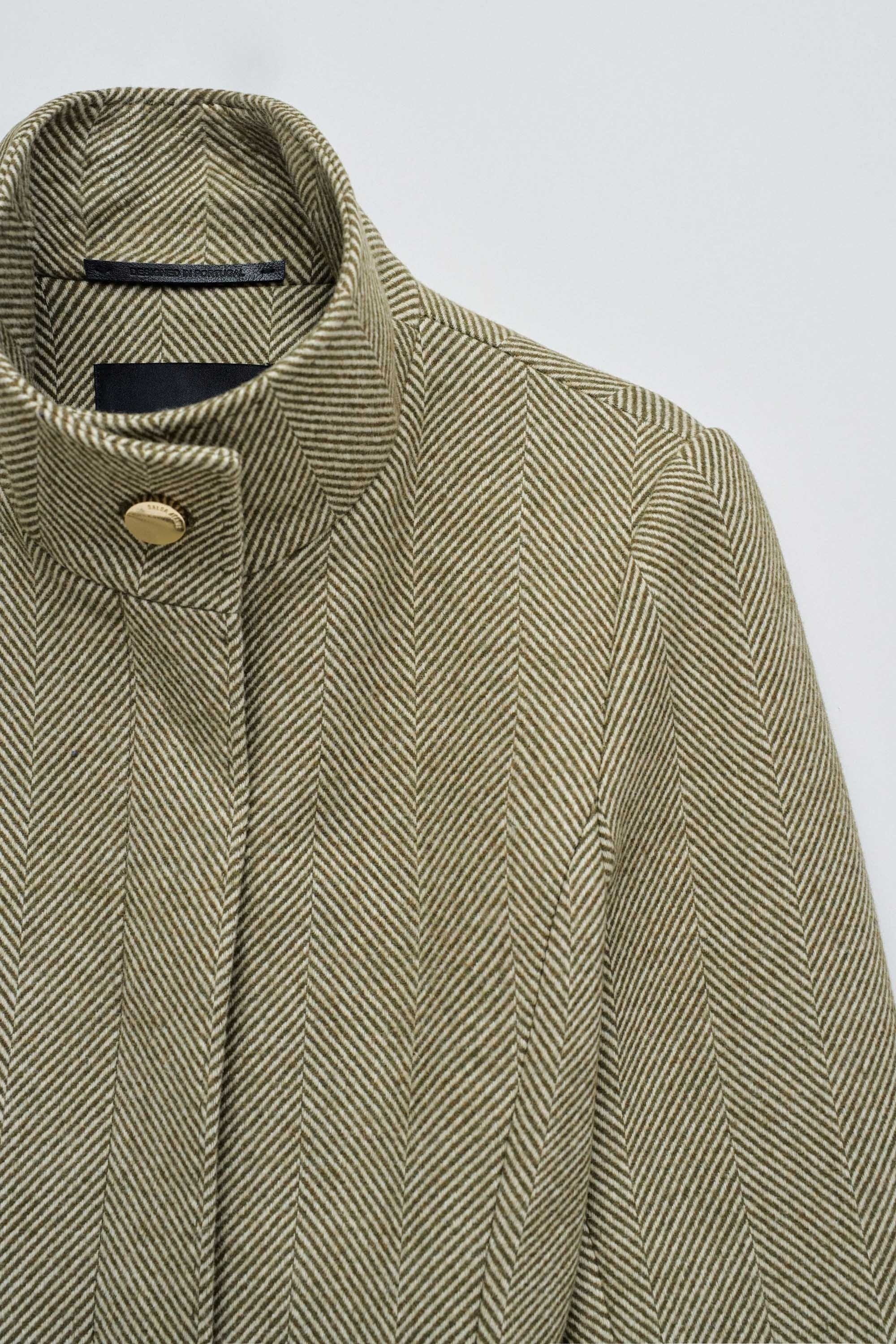 The Reimagined Wool Coat in Dark Grey Vestes Salsa Jeans