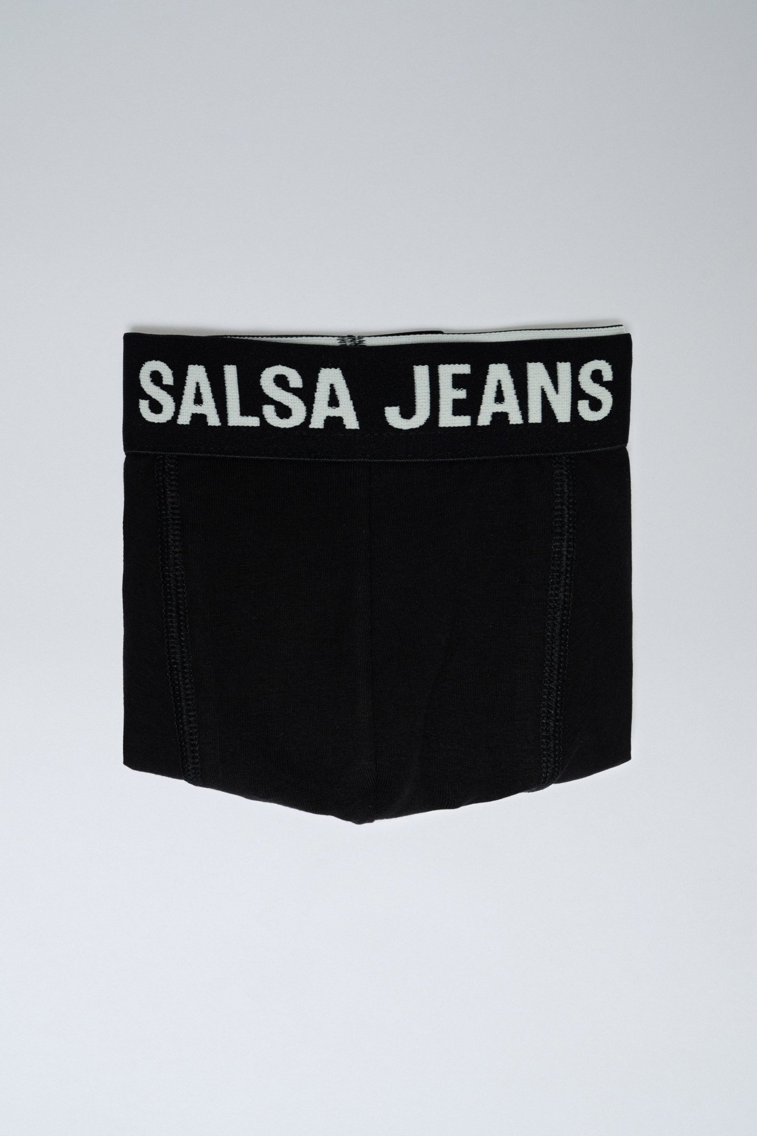 3 Branding And Solid Trunks Pack in Black Sous-vêtements Salsa Jeans