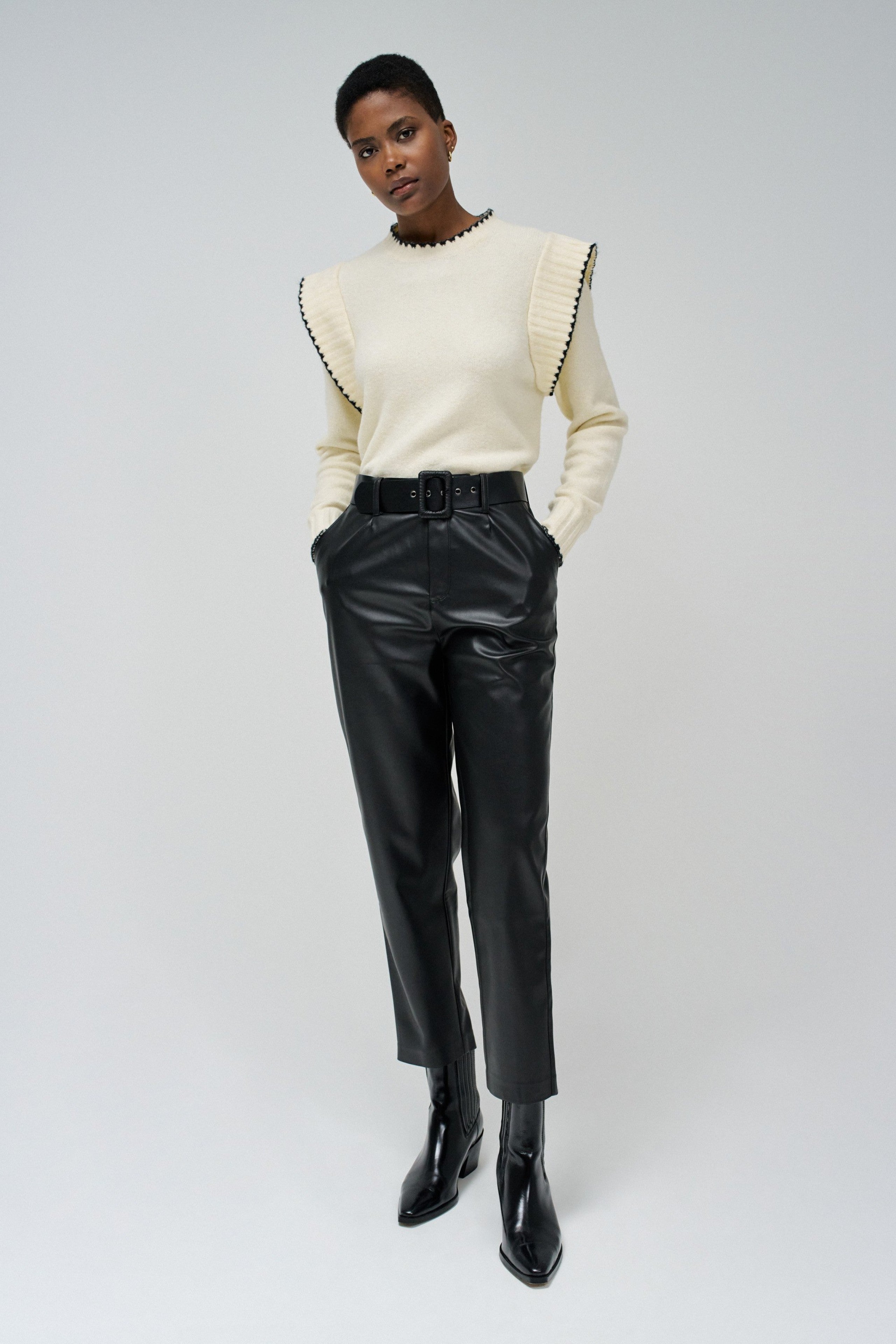 Chino en pantalon noir Salsa Jeans