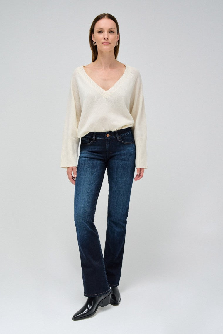 Wonder Bootcut Wash en jean délavé moyen Salsa Jeans