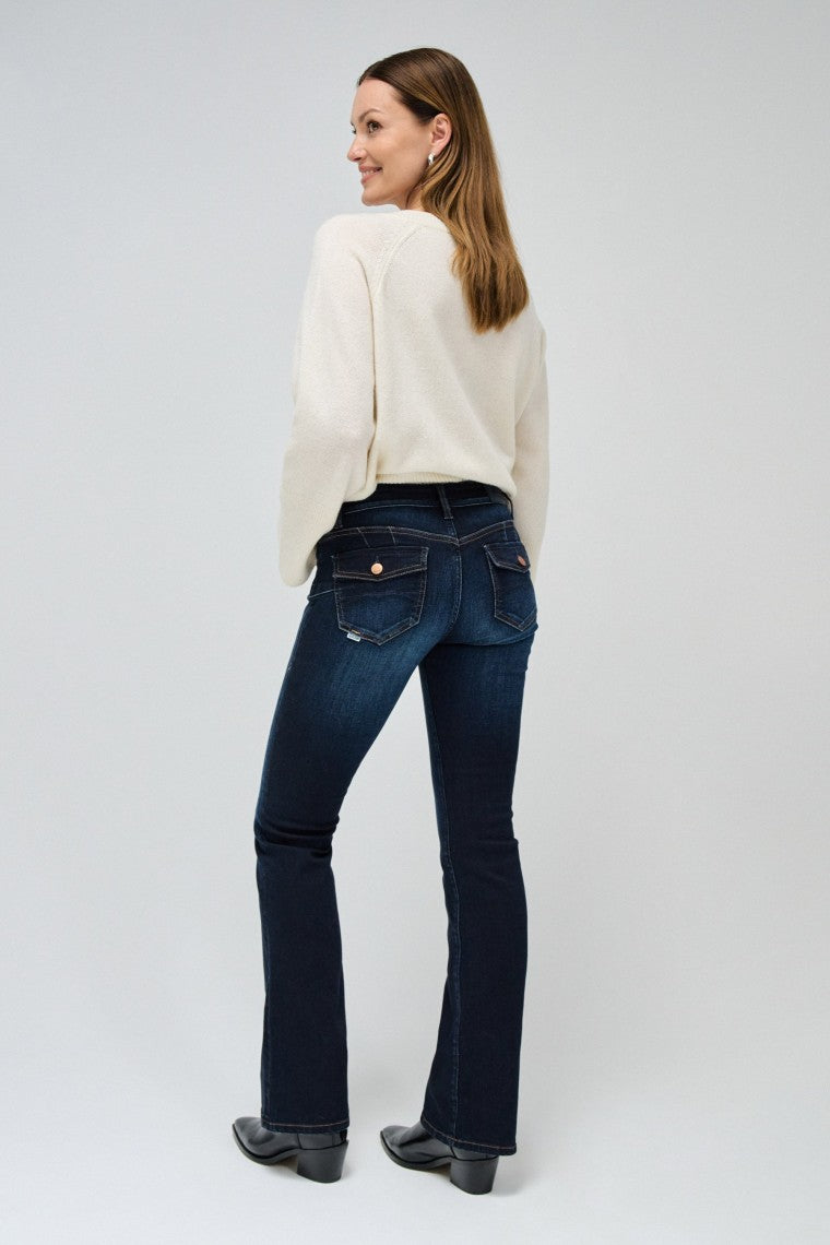 Wonder Bootcut Wash en jean délavé moyen Salsa Jeans