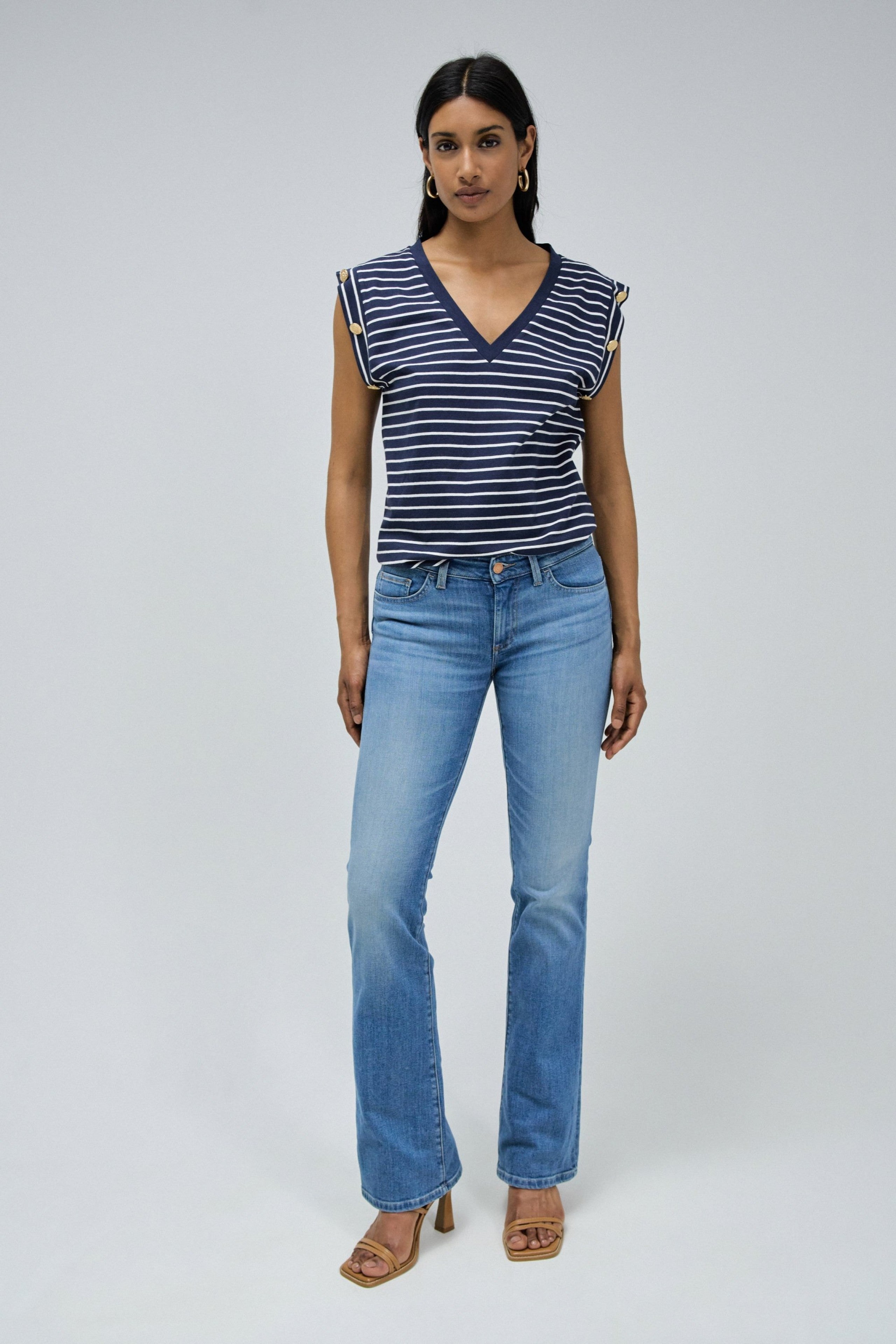 Wonder With Pockets en jean moyen clair Salsa Jeans