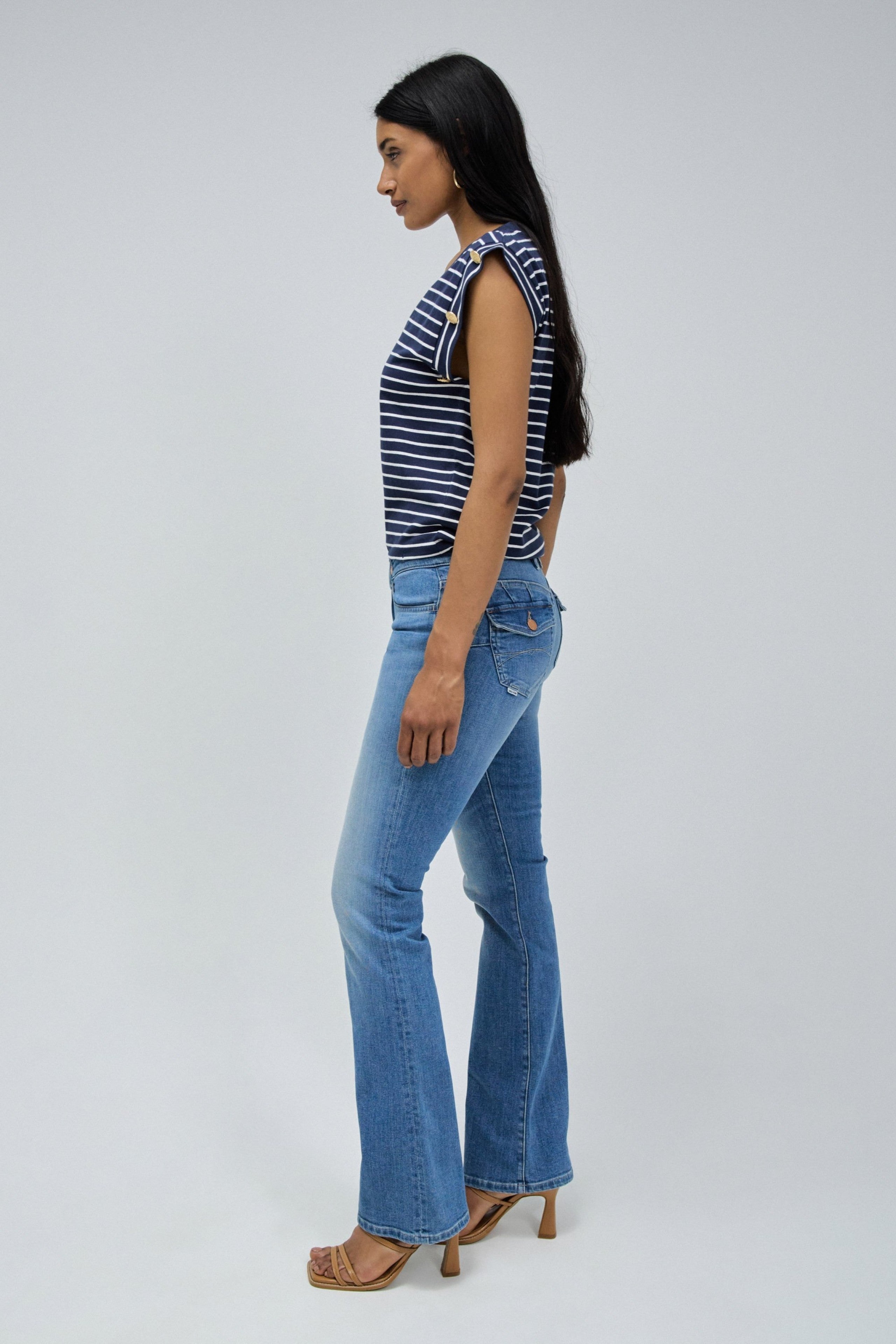 Wonder With Pockets en jean moyen clair Salsa Jeans