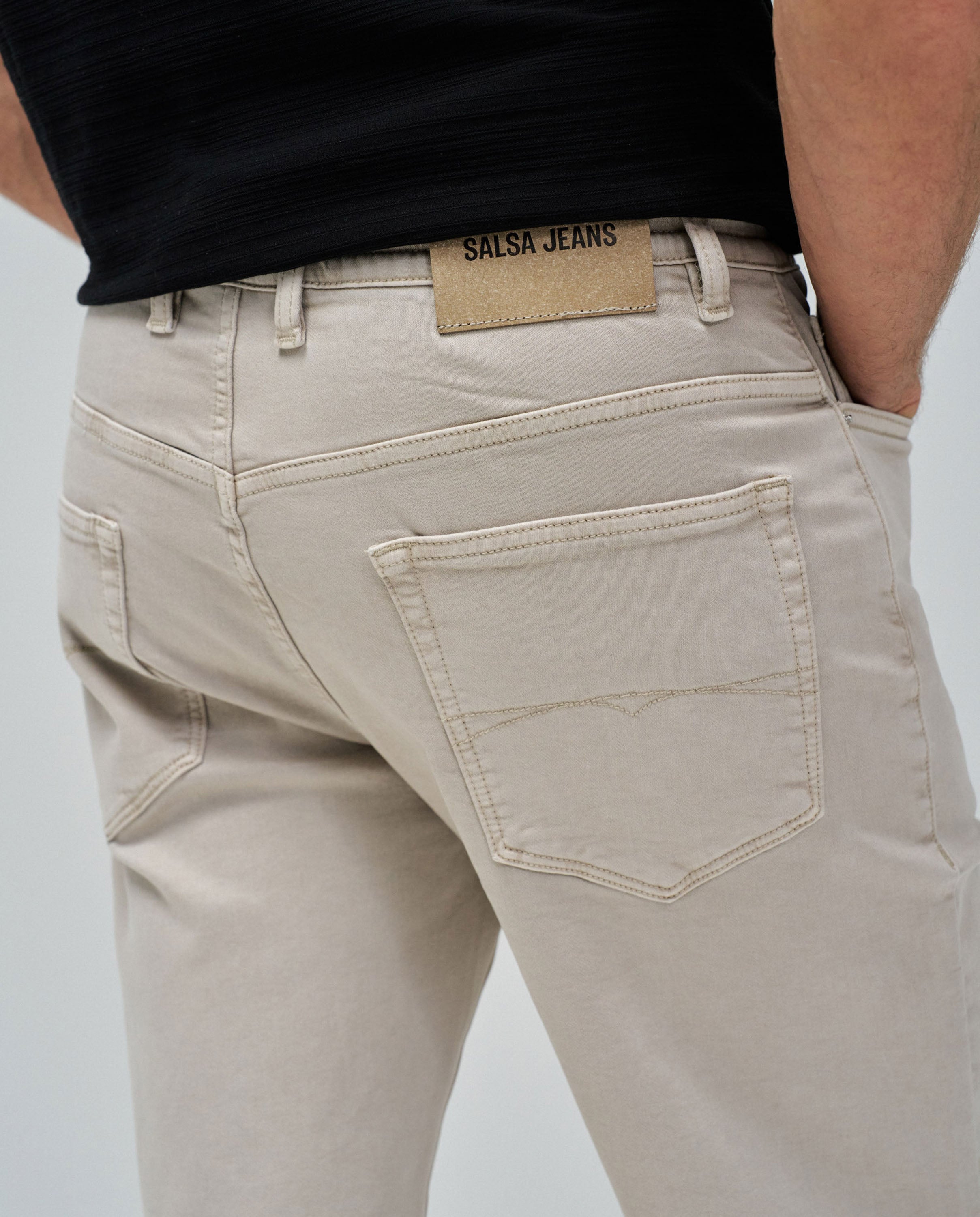 Short Joggers S-Activ en Light Beige Shorts Salsa Jeans