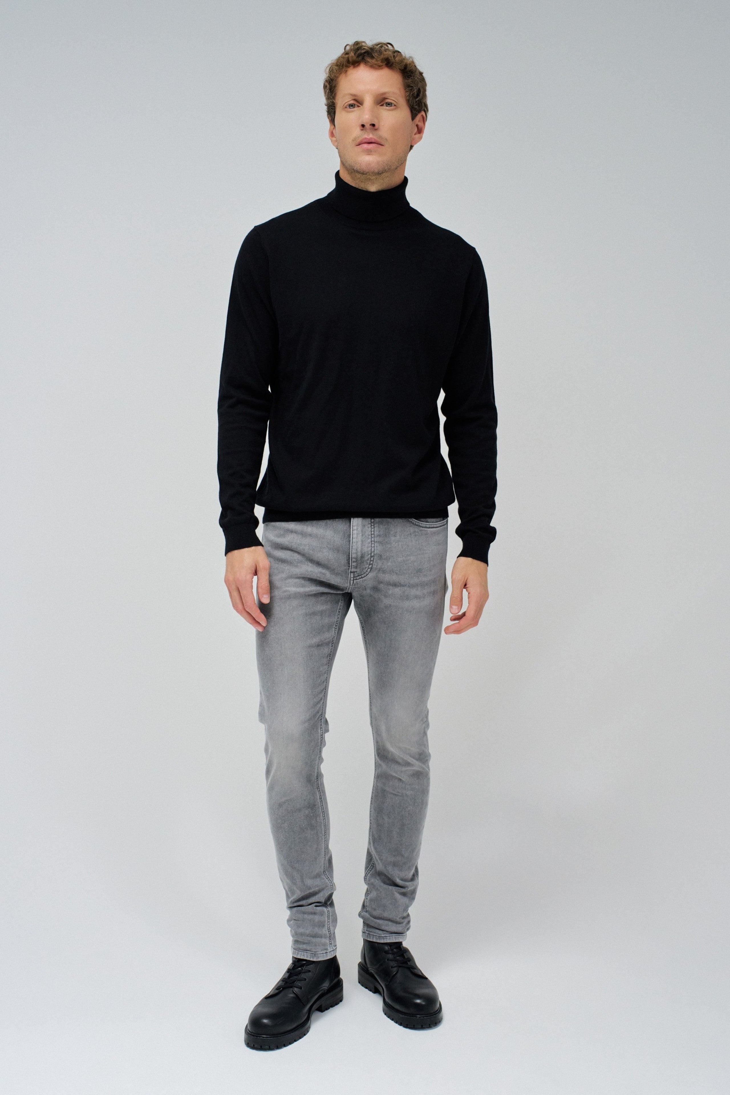 Jeans skinny S-Activ en gris moyen Jeans Salsa Jeans