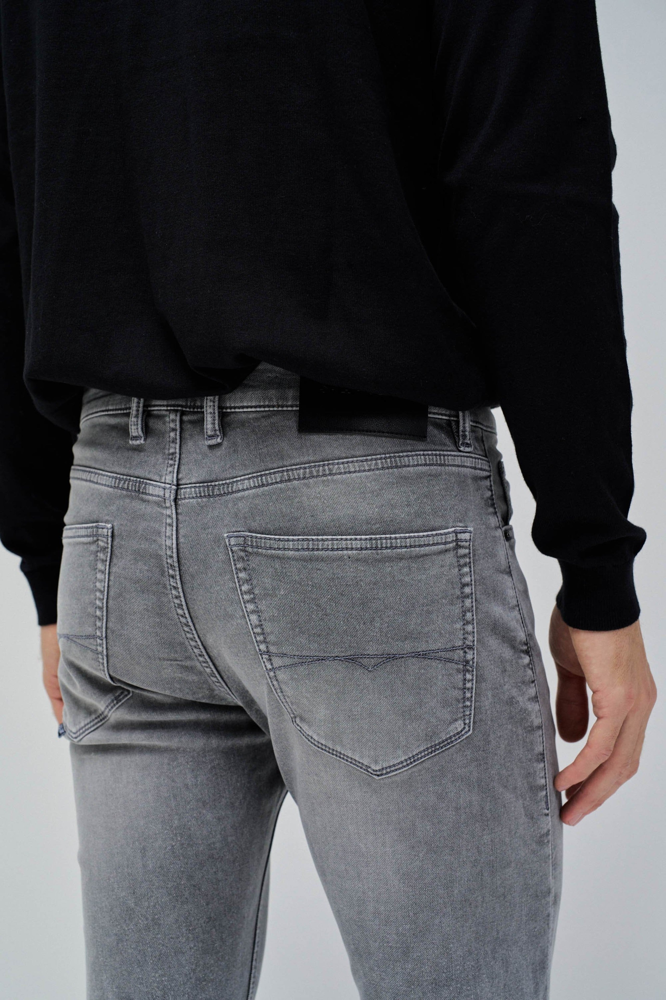 Jeans skinny S-Activ en gris moyen Jeans Salsa Jeans