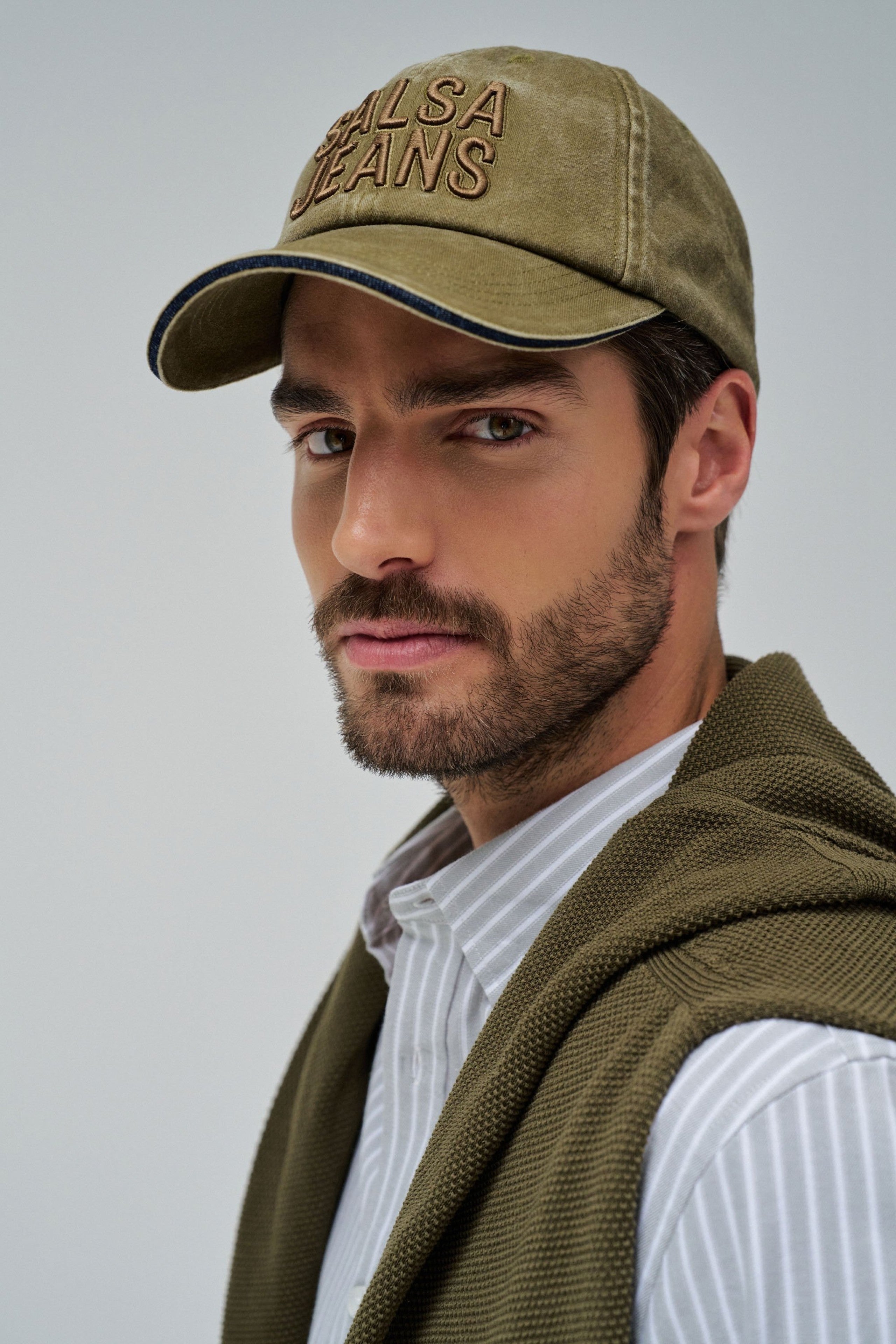Canvas Caps in Dark Green Caps Salsa Jeans