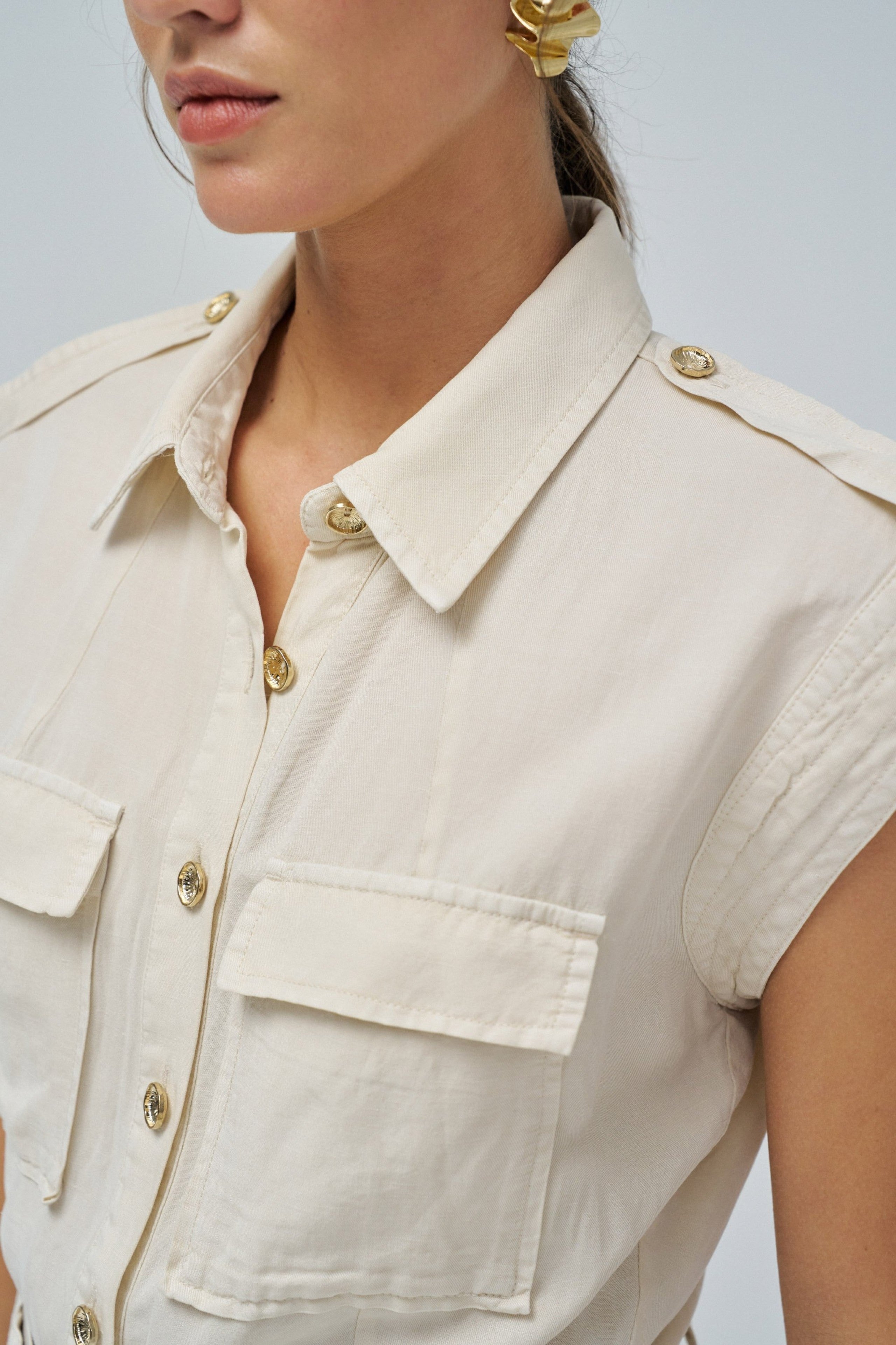 Combinaison Lightdenim en beige moyen V2 Combinaison Salsa Jeans