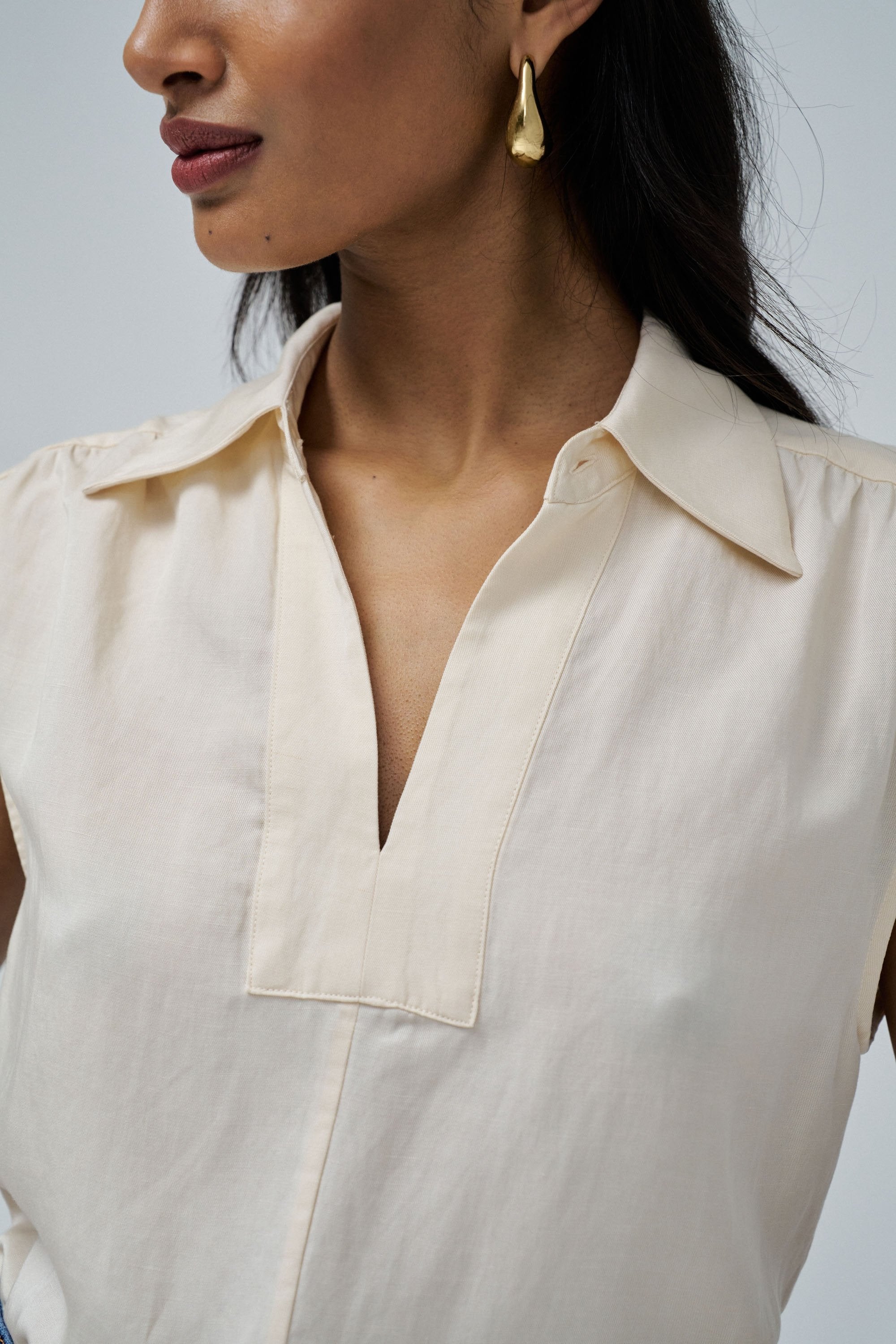 Blouse Lightdenim en Light Pearl Chemises Salsa Jeans