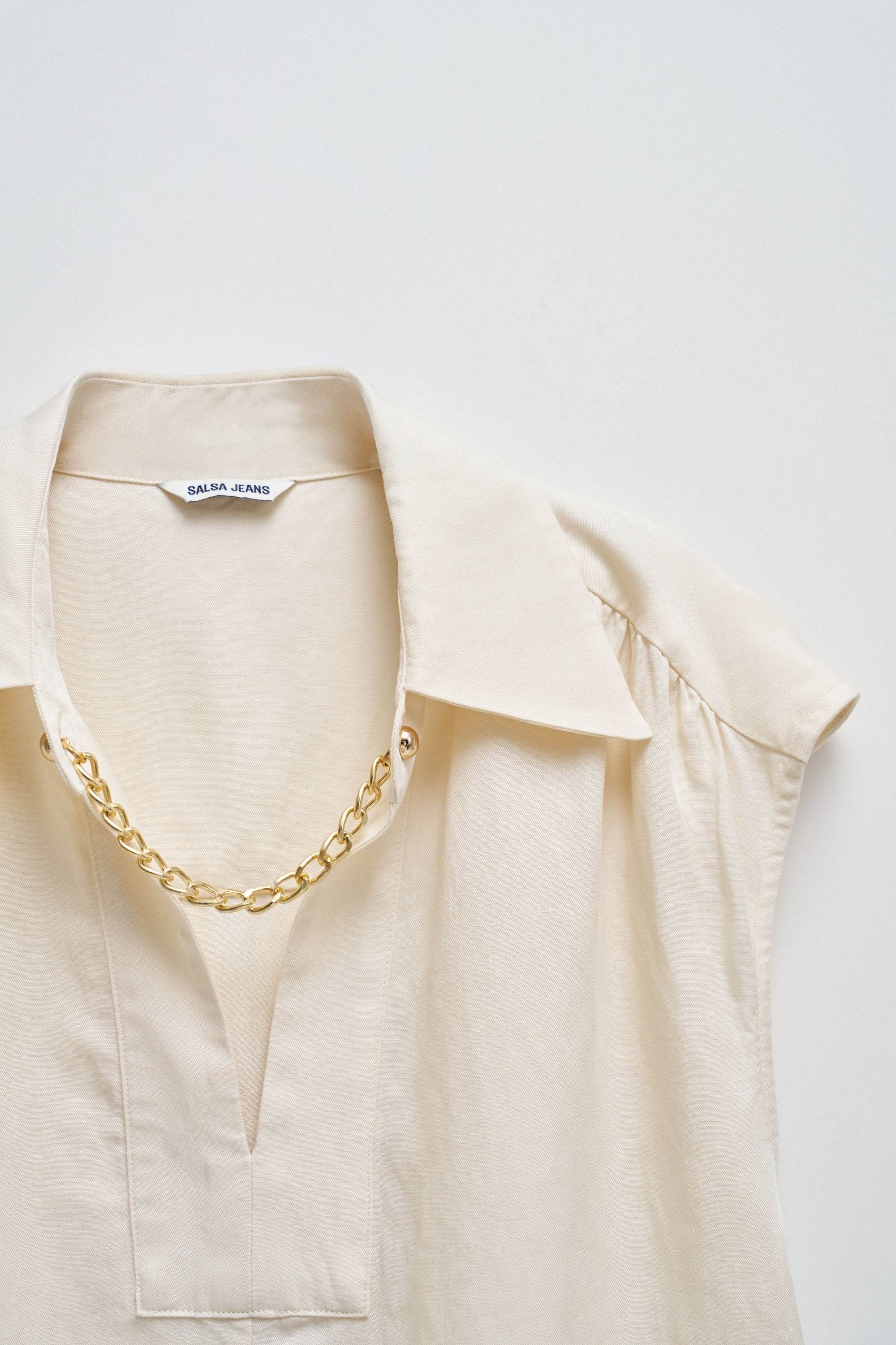 Blouse Lightdenim en Light Pearl Chemises Salsa Jeans