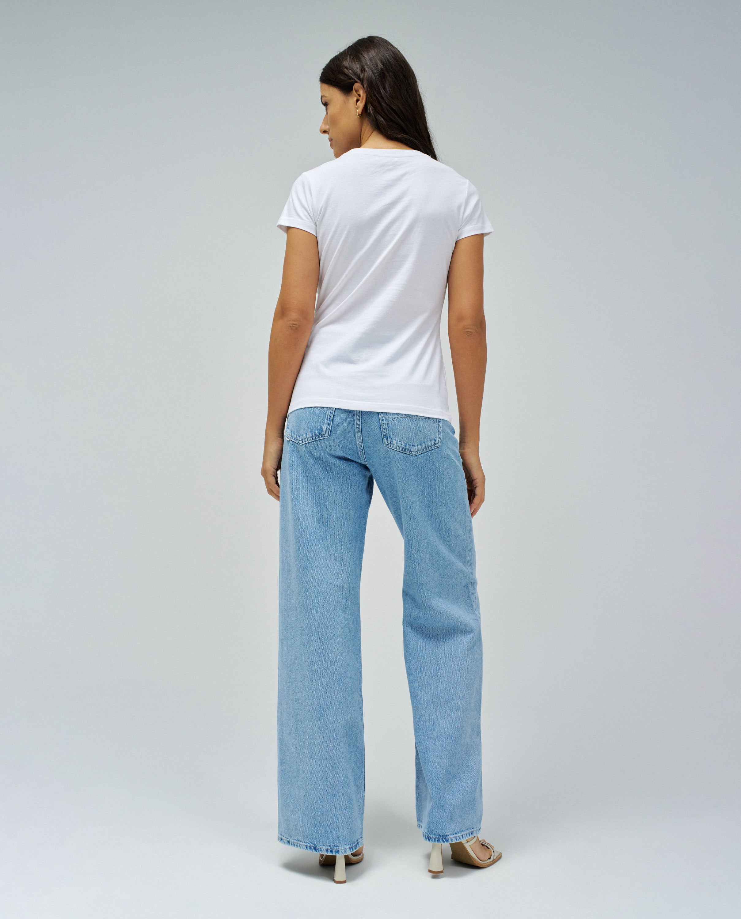 Graphic Flower Print T-shirt en blanc T-shirts Salsa Jeans