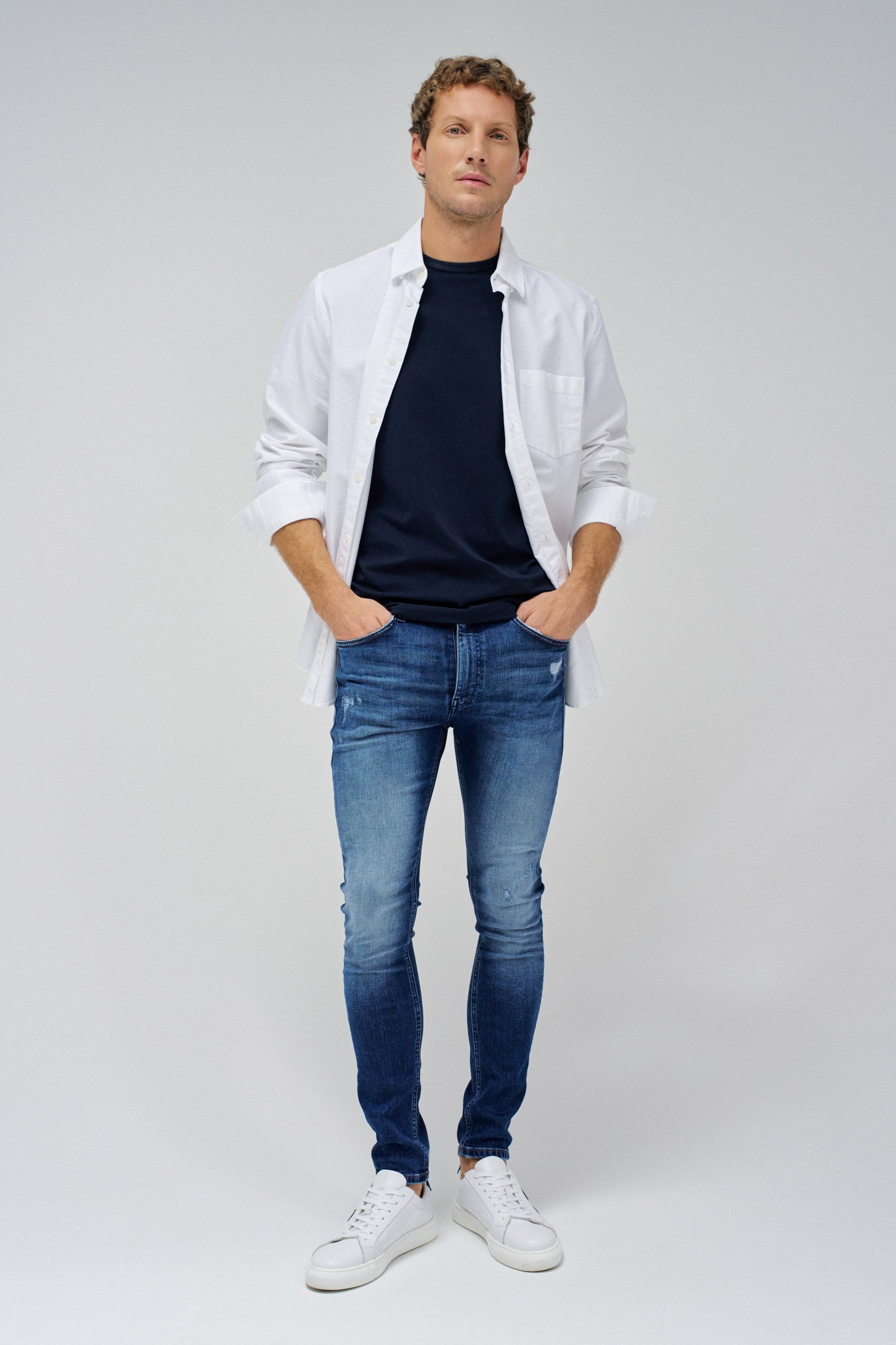 Jeans skinny destroy en medium wash Jeans Salsa Jeans