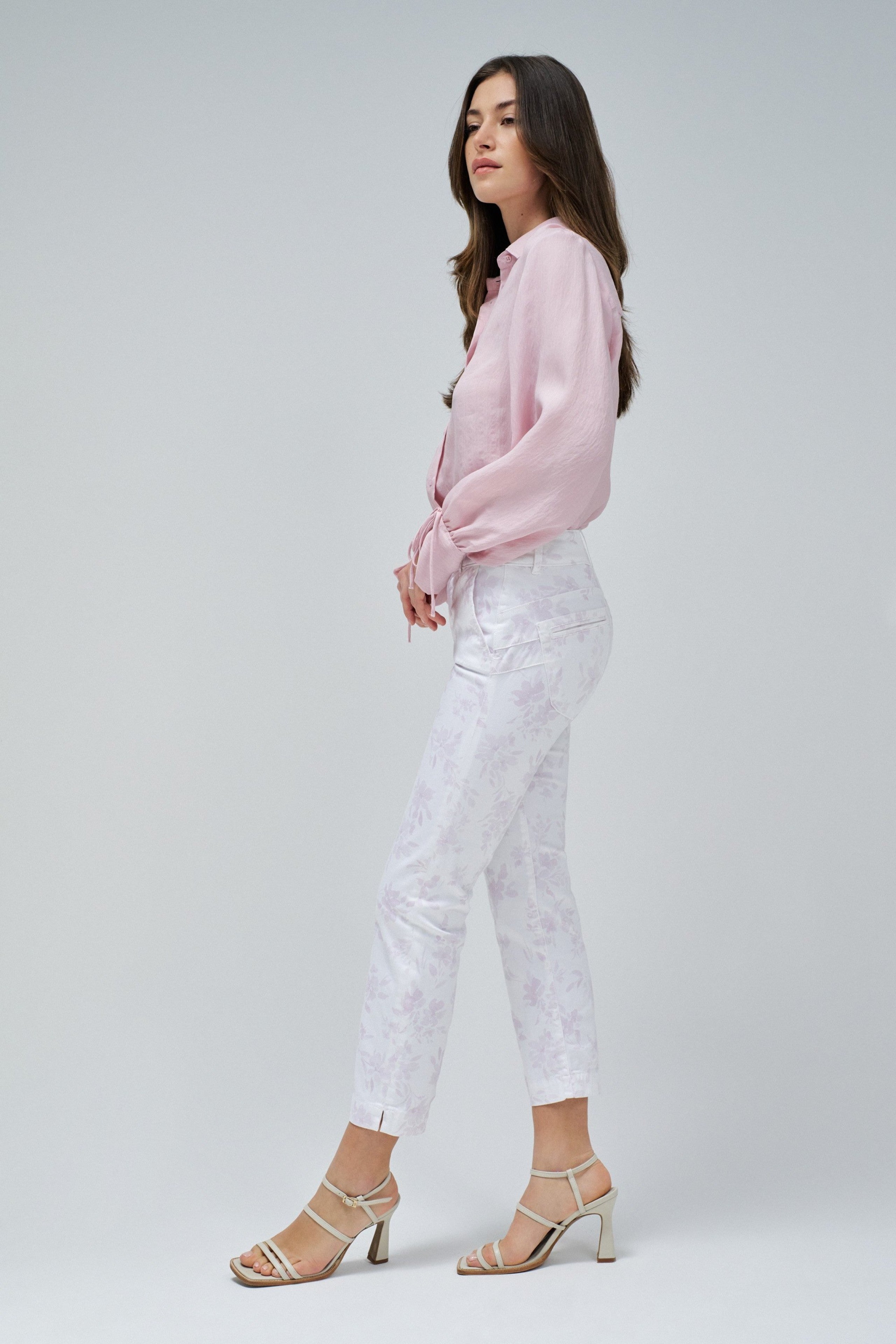 Secret Chino Print en Light Beige Pantalon Salsa Jeans