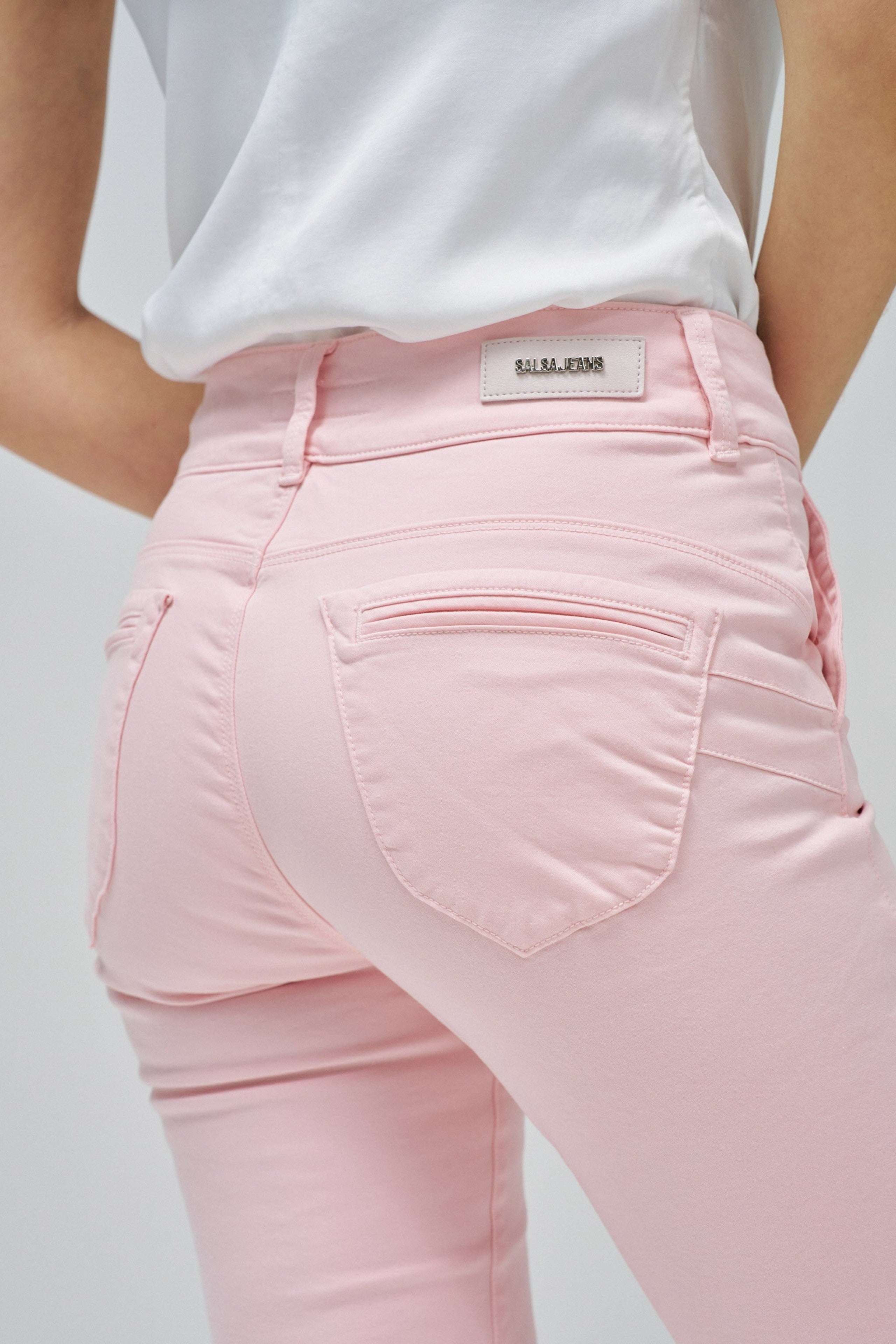 Secret Chino en rose moyen V1 Pantalon Salsa Jeans
