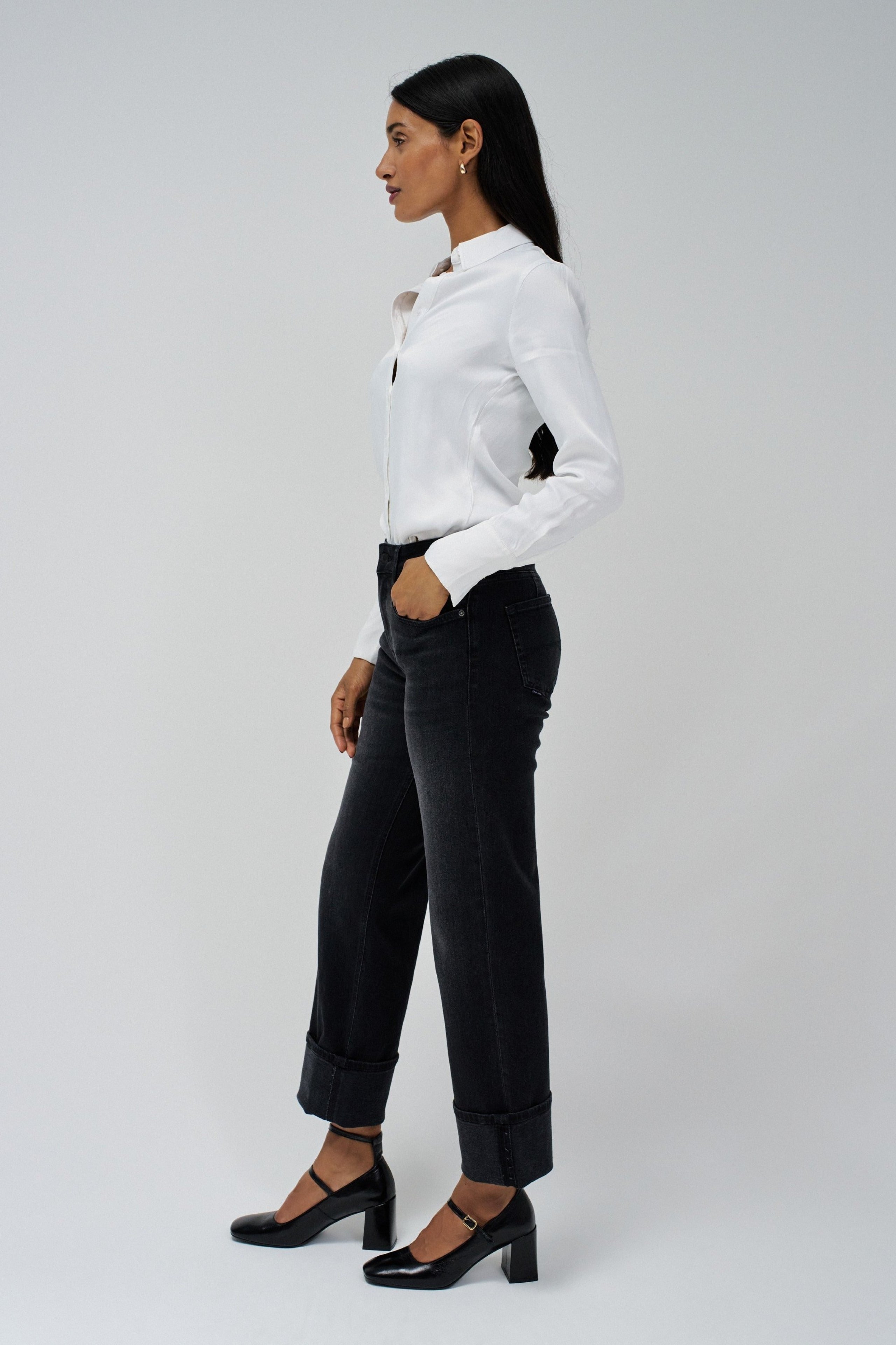 True Straight en jean noir Salsa Jeans