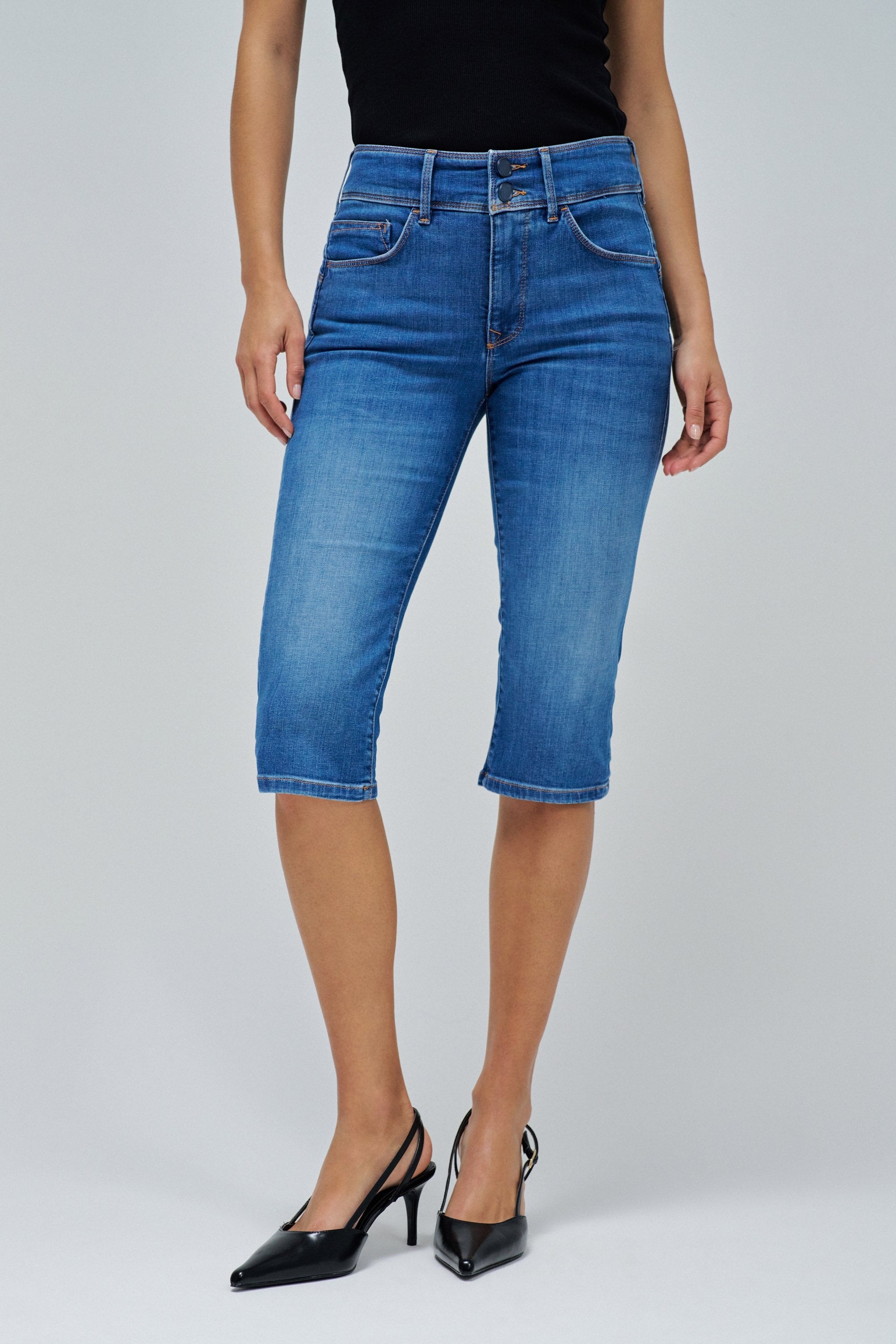 Bermuda Secret Denim en short moyen léger Salsa Jeans