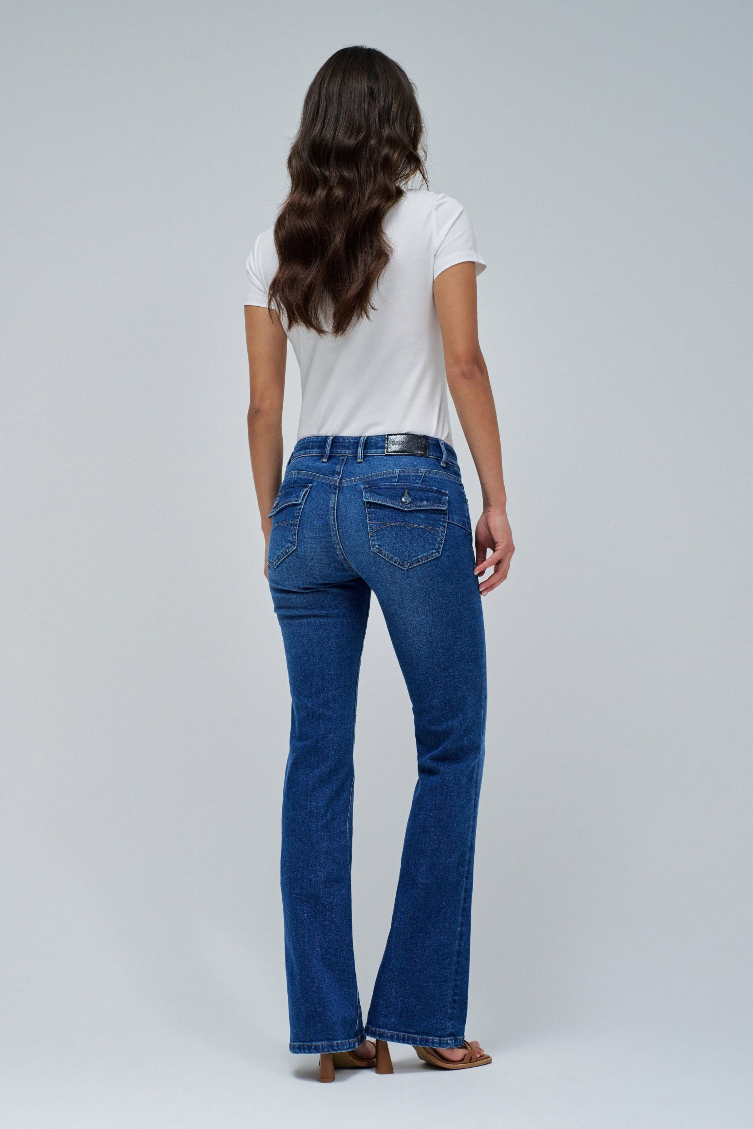 Wonder Bootcut Pockets en jean moyen clair Salsa Jeans