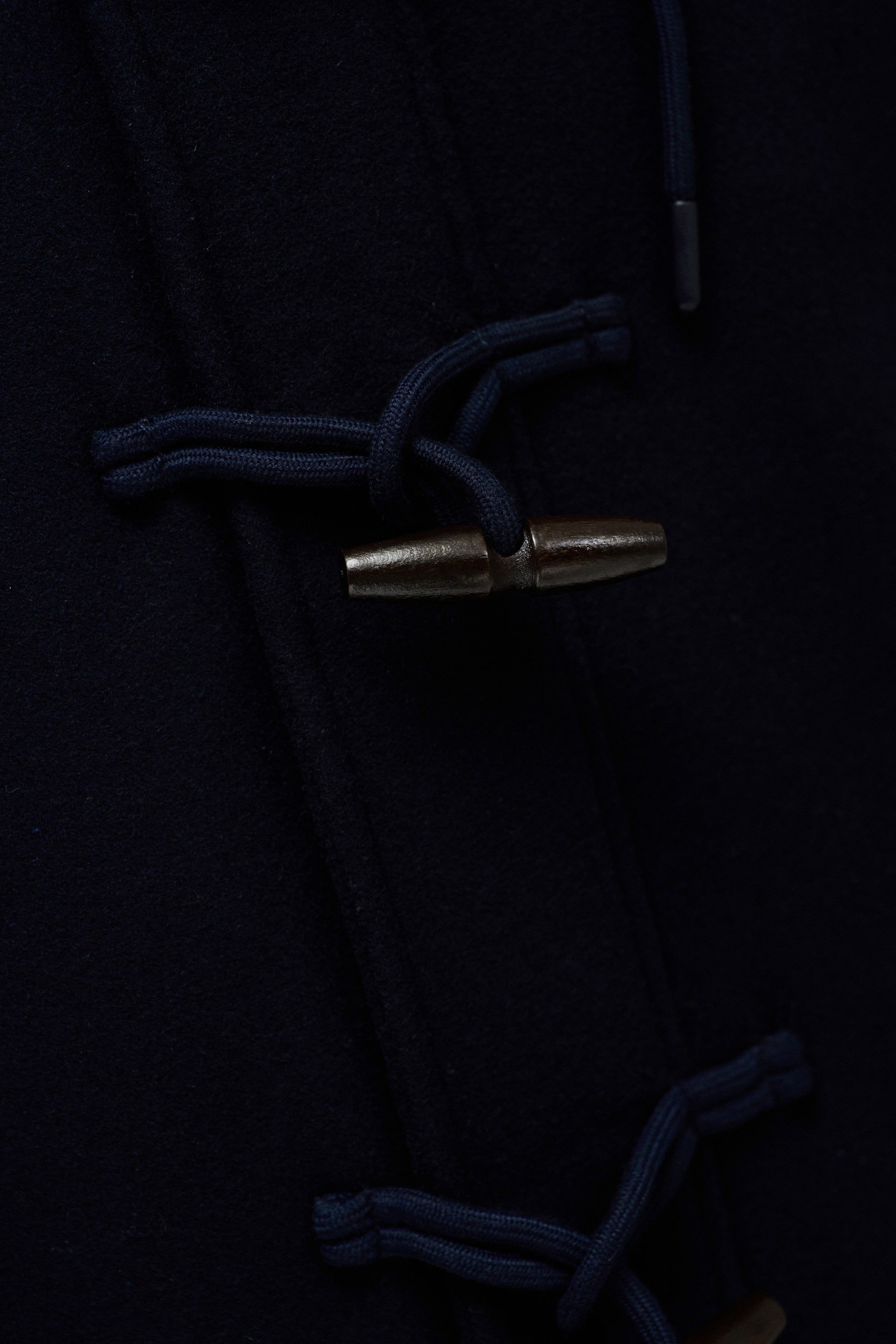 Wool Duffle Coat in Dark Blue Vestes Salsa Jeans