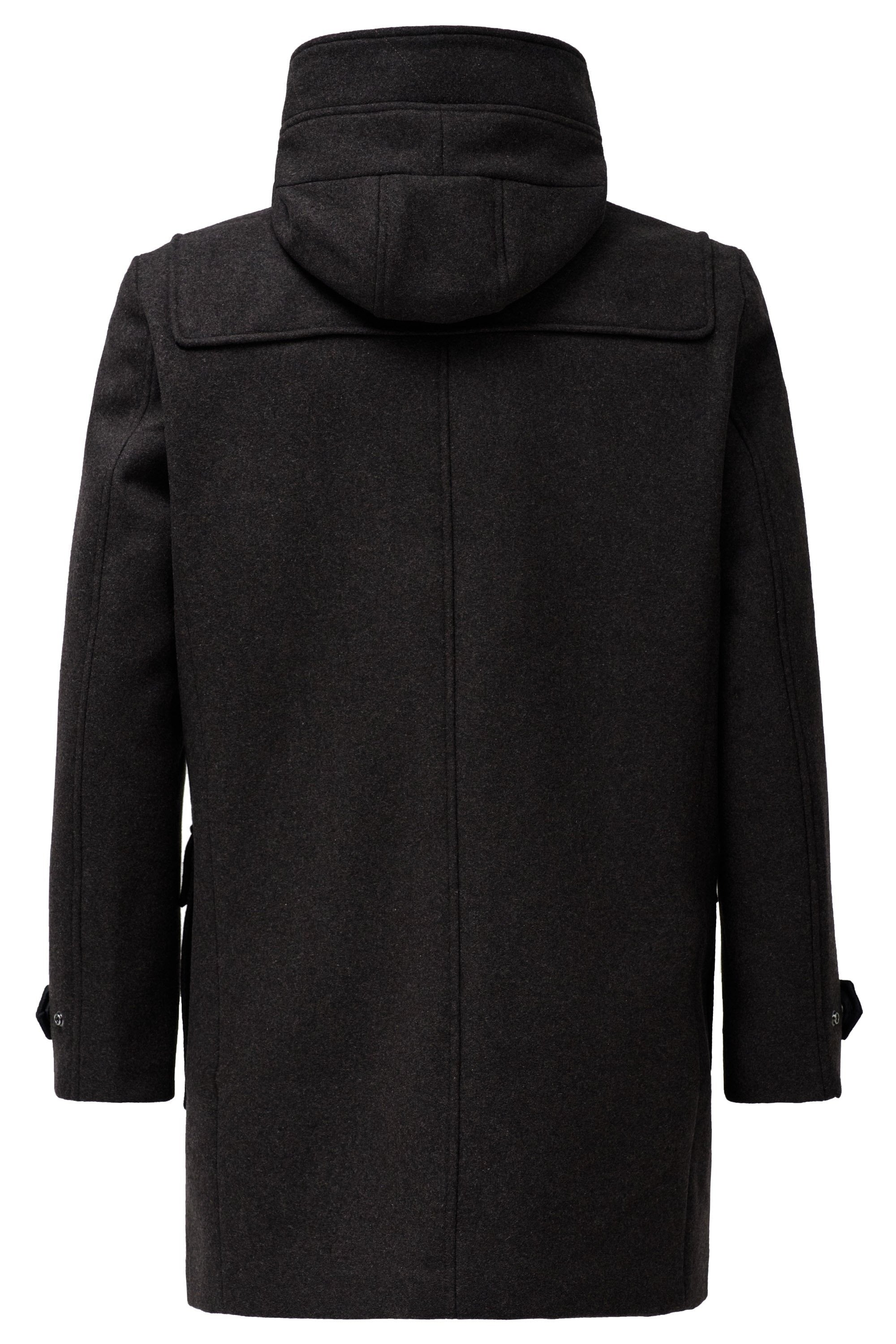 Wool Duffle Coat in Dark Brown Vestes Salsa Jeans