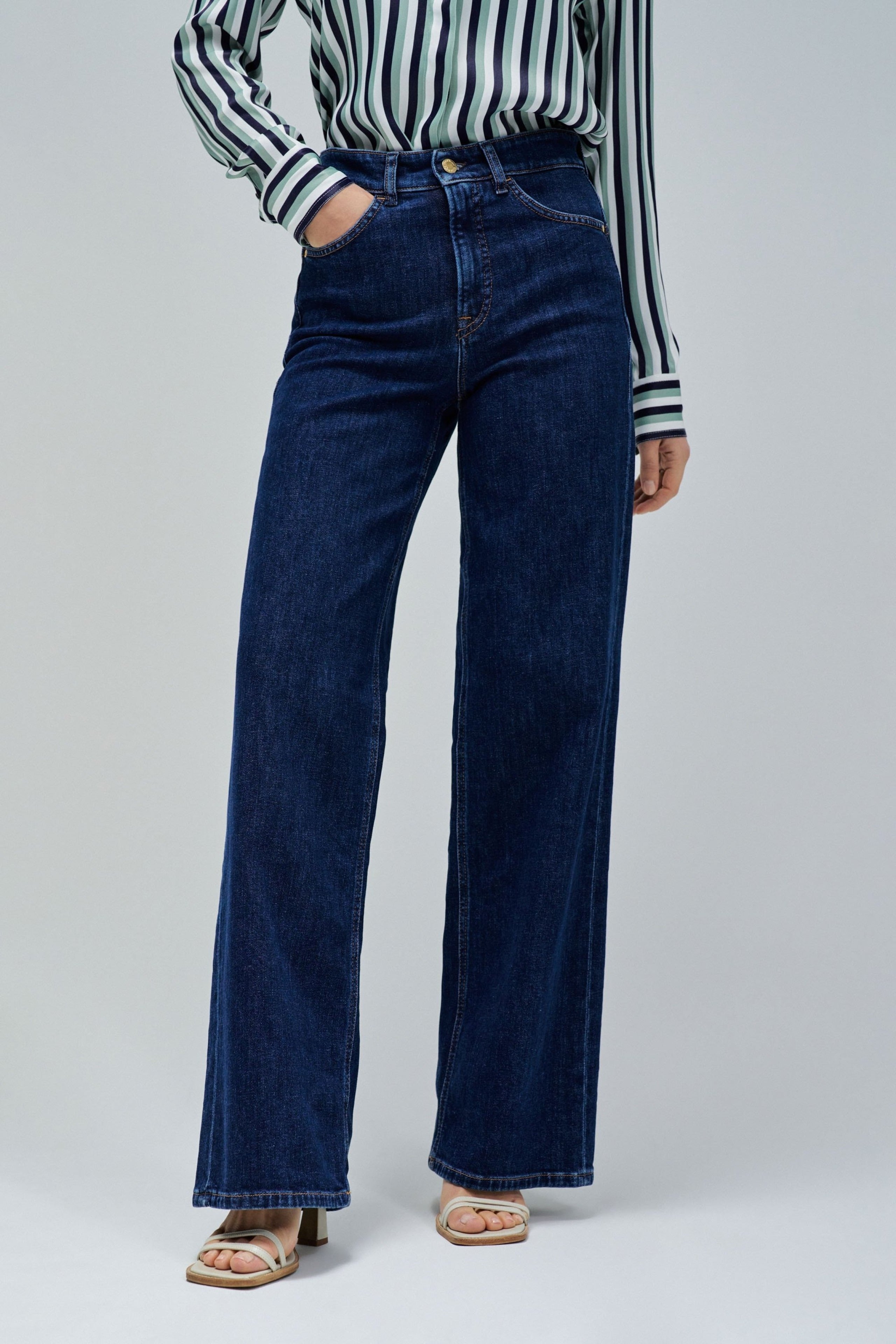 Faith Wide en jean délavé moyen Salsa Jeans