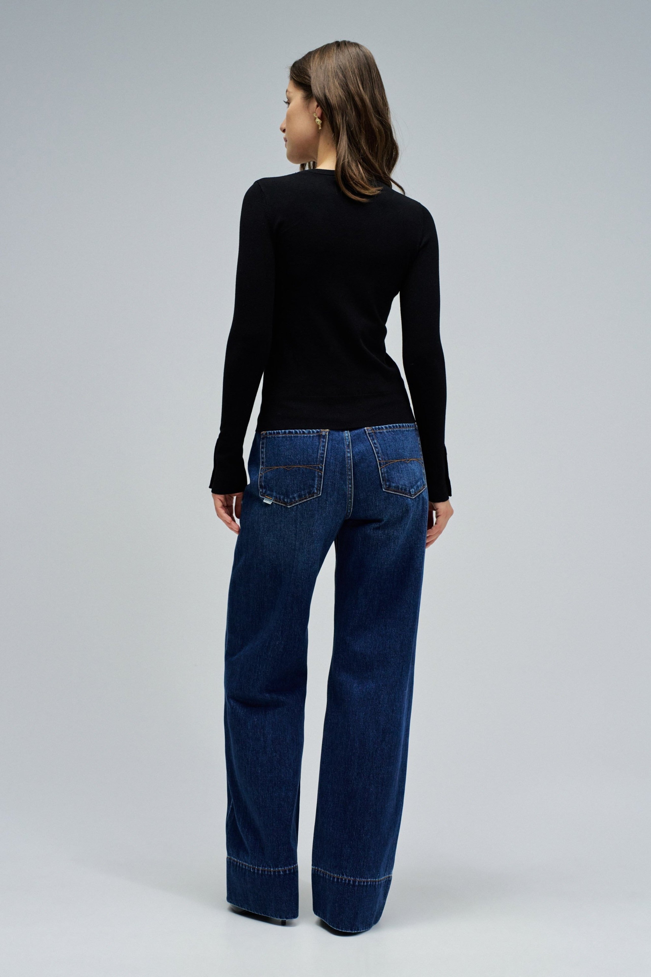 Basic manches longues en noir Pull Salsa Jeans