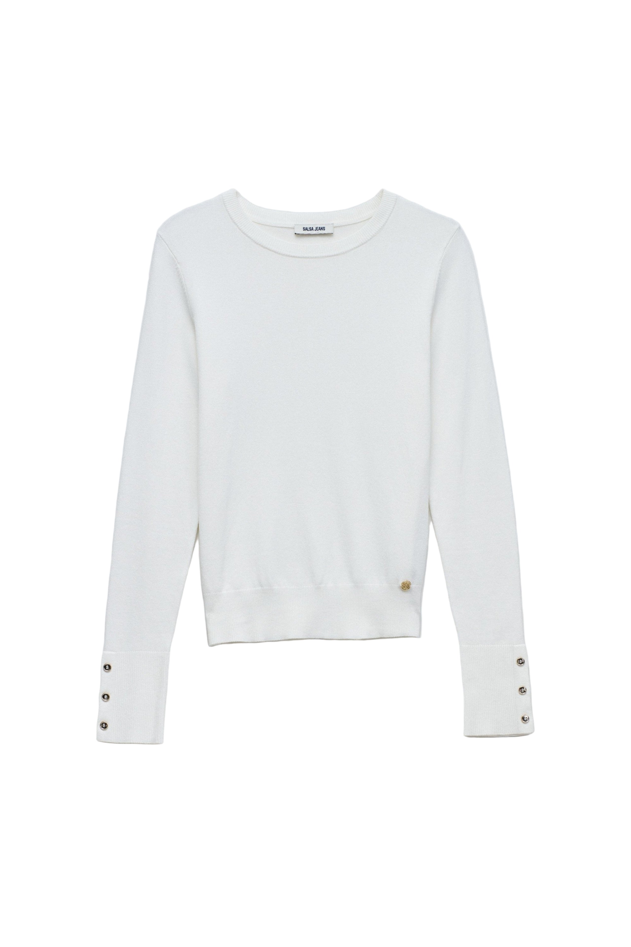 Basic manches longues en Light Pearl Pull Salsa Jeans
