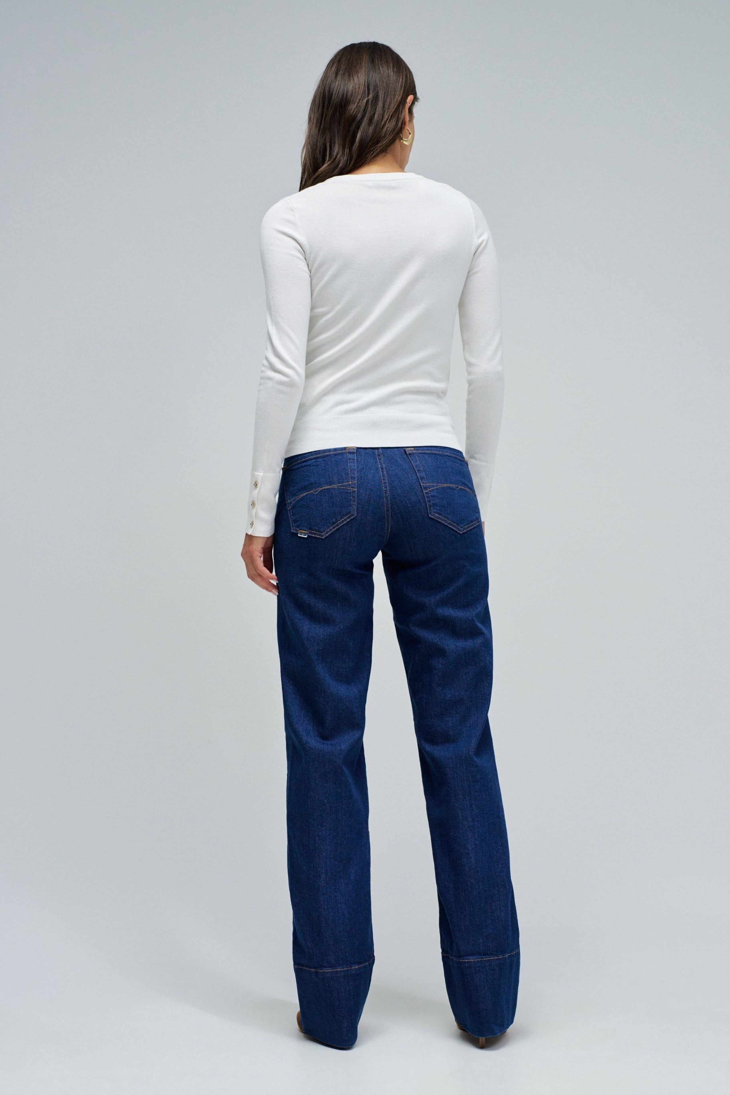 Basic manches longues en Light Pearl Pull Salsa Jeans