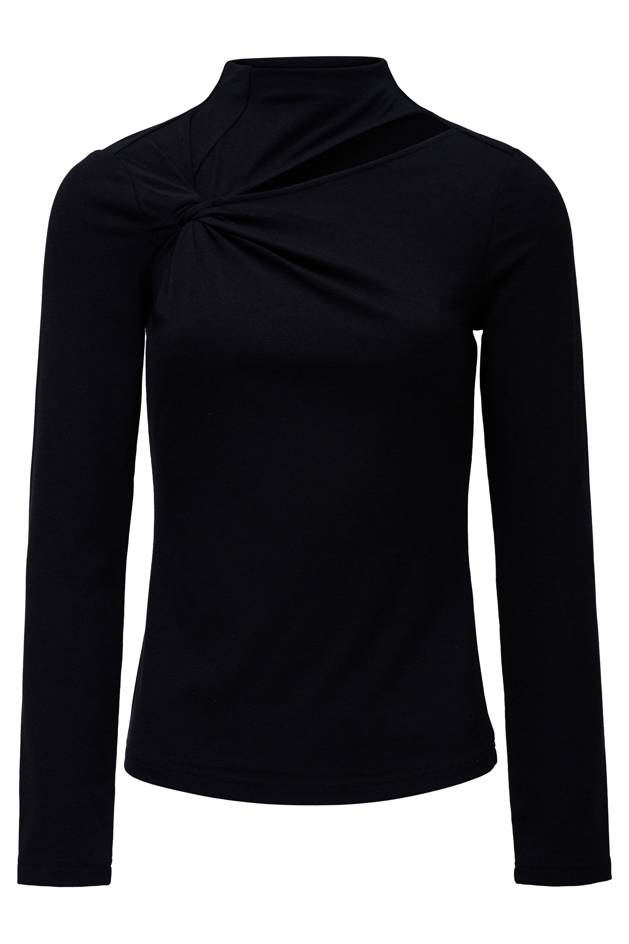 T-shirt manches longues With Twist Detail in Black T-shirts Salsa Jeans