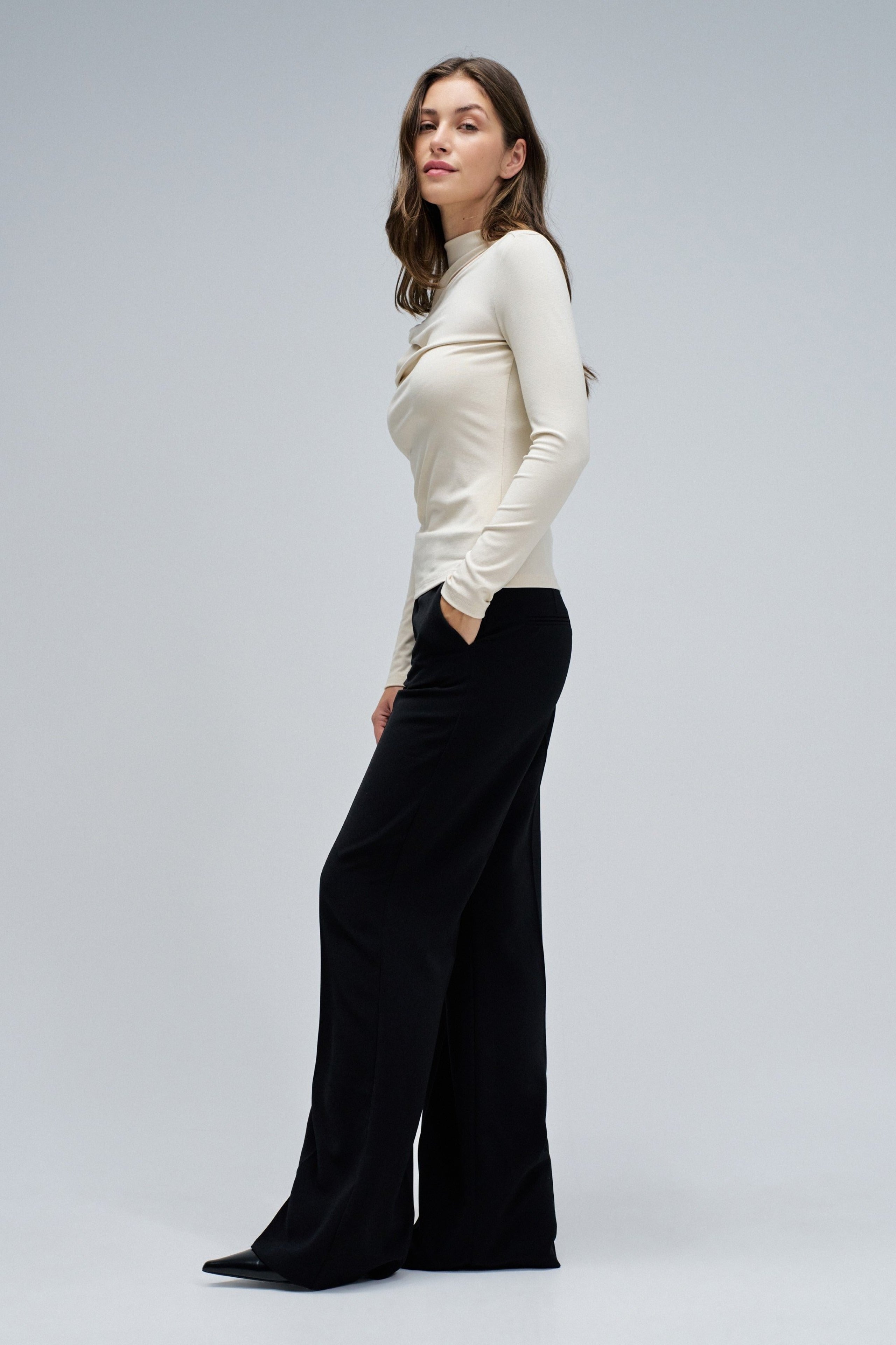 T-shirt manches longues With Twist Detail in Dark Pearl T-shirts Salsa Jeans