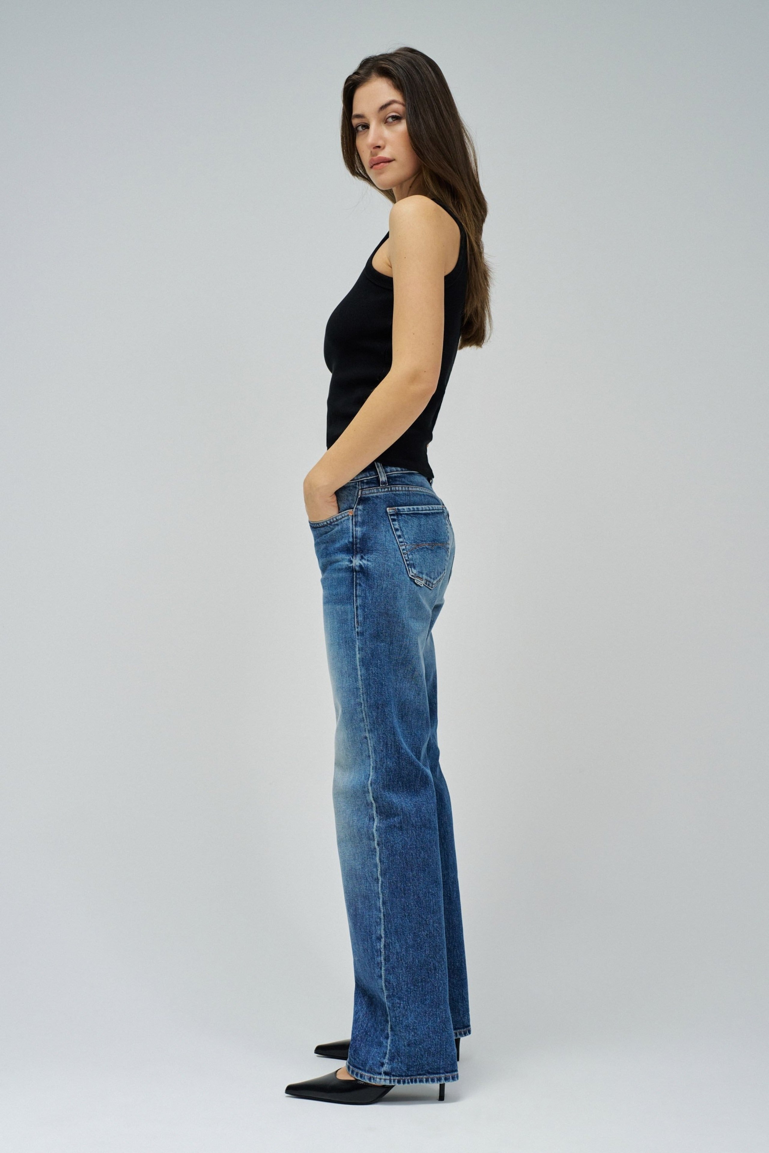 Jean Low Rise délavage moyen Jeans Salsa Jeans