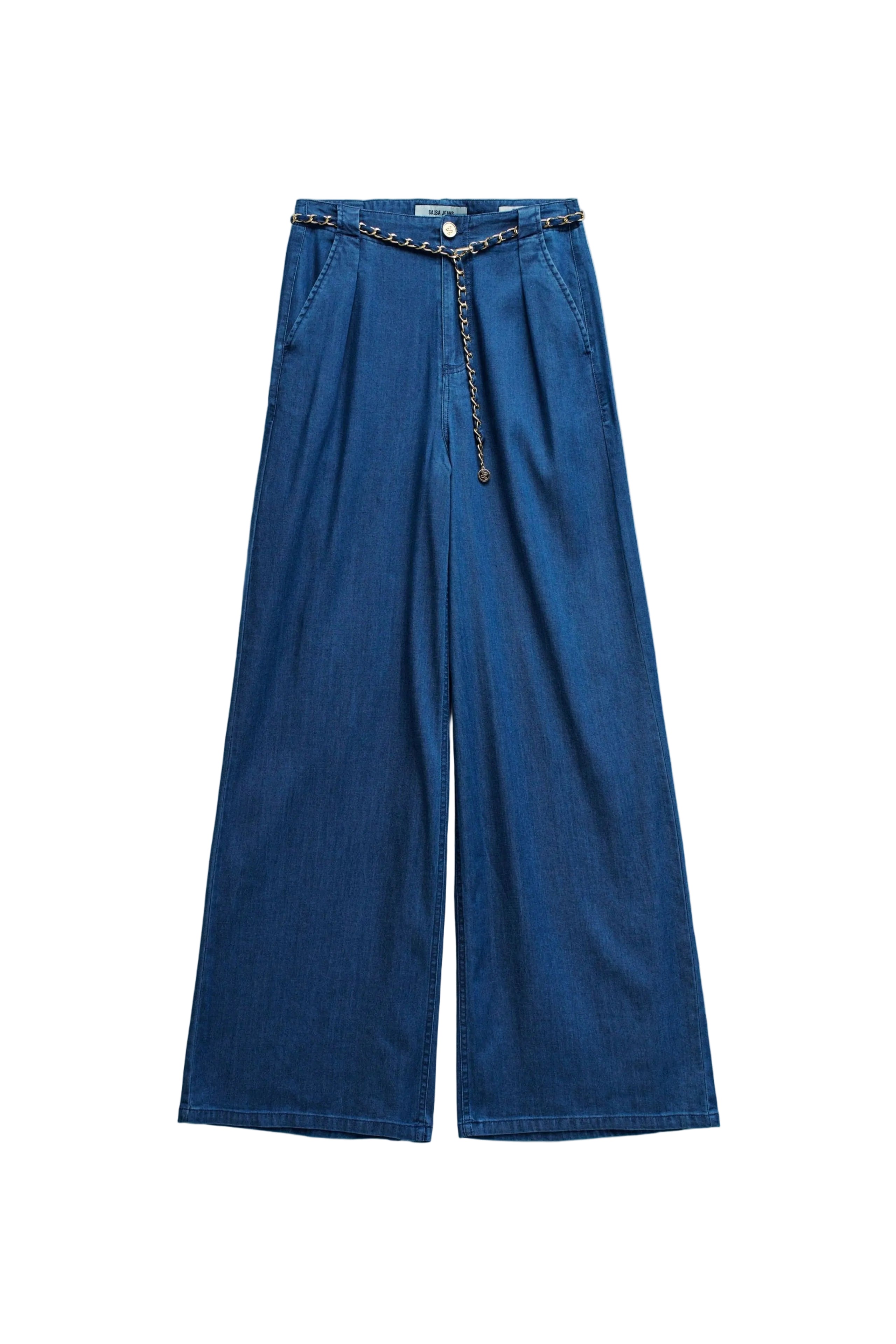 Ceinture chino à chaînes, délavage foncé