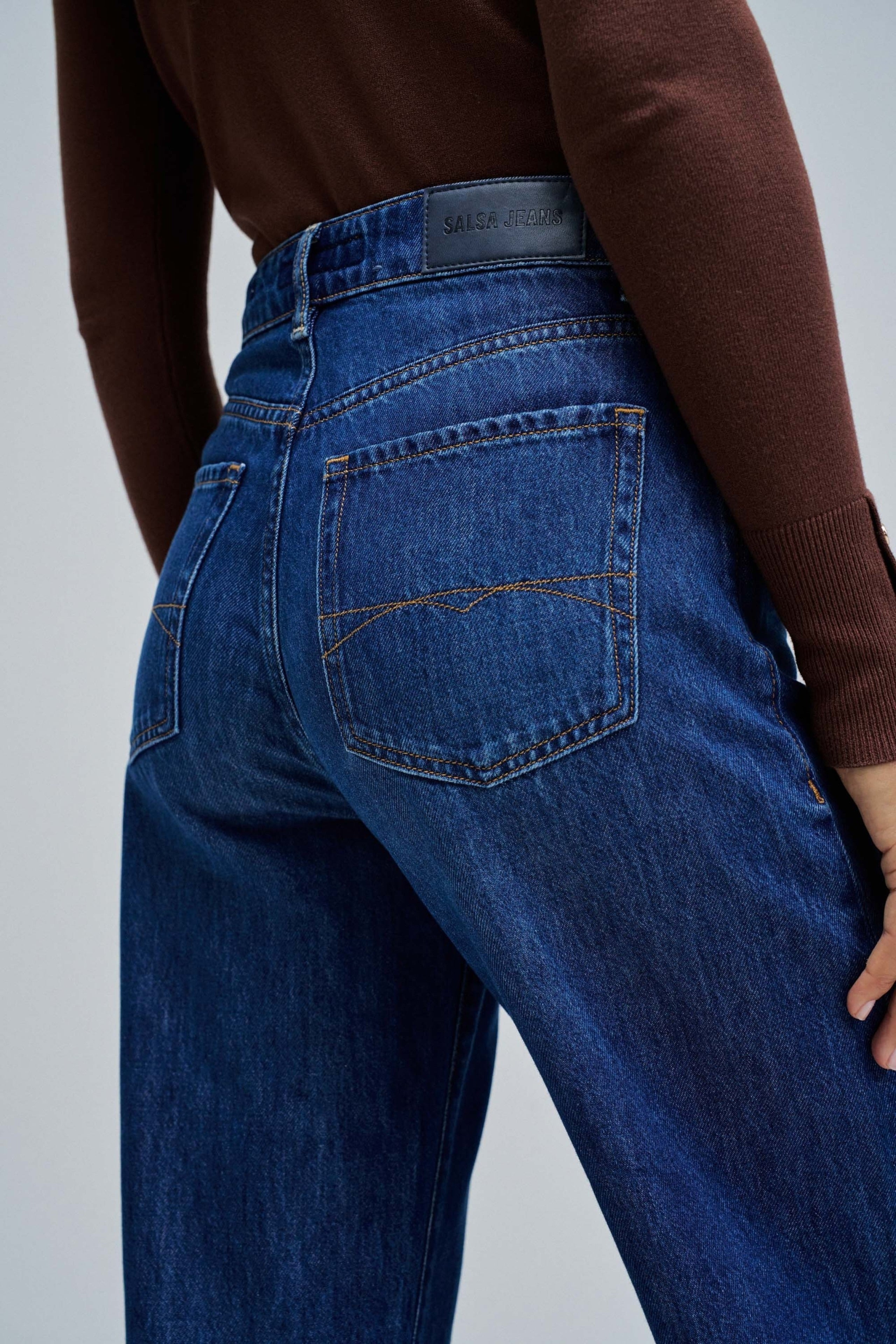 Jeans Wide Leg Wide en délavage moyen Jeans Salsa Jeans