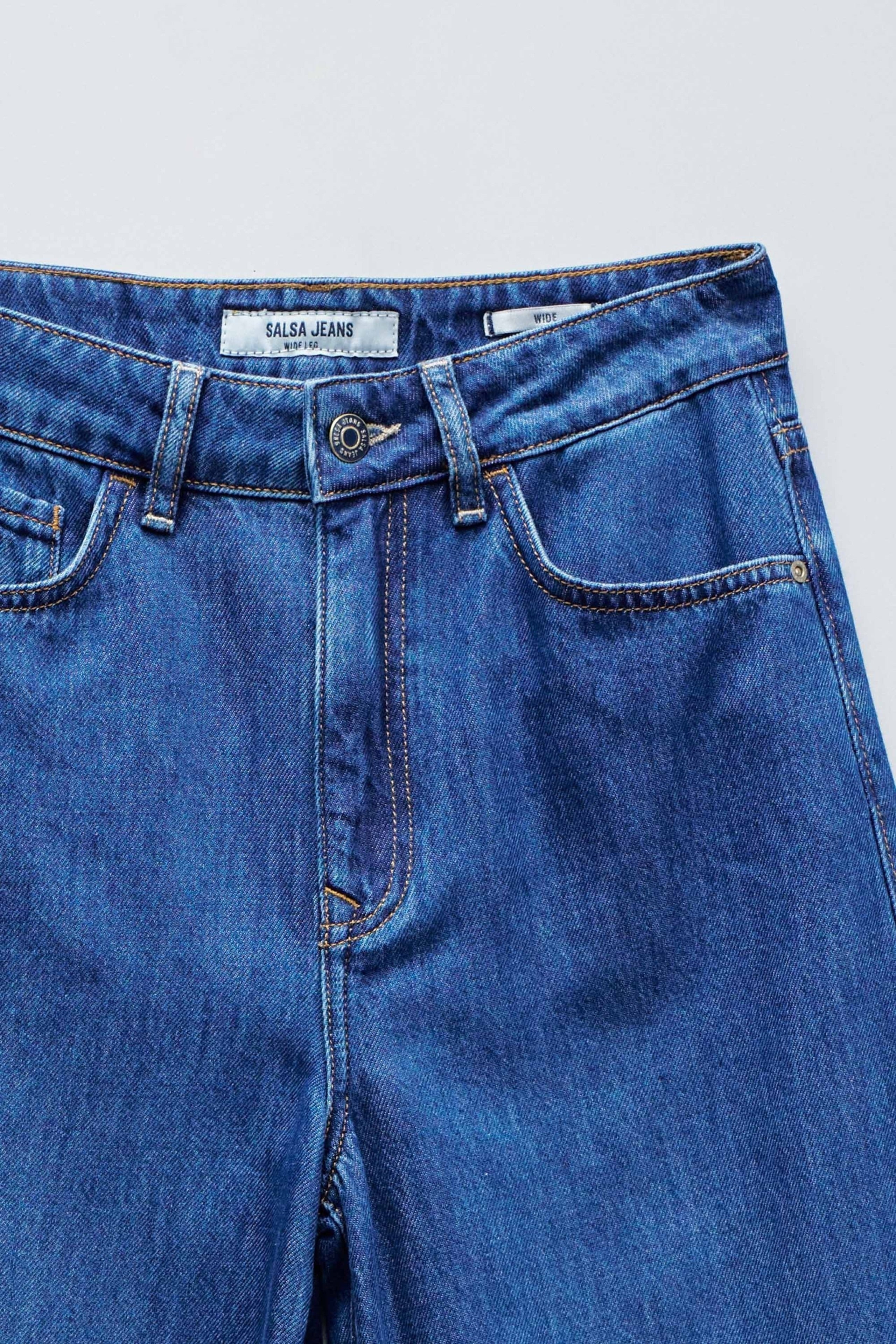 Jeans Wide Leg Wide en délavage moyen Jeans Salsa Jeans