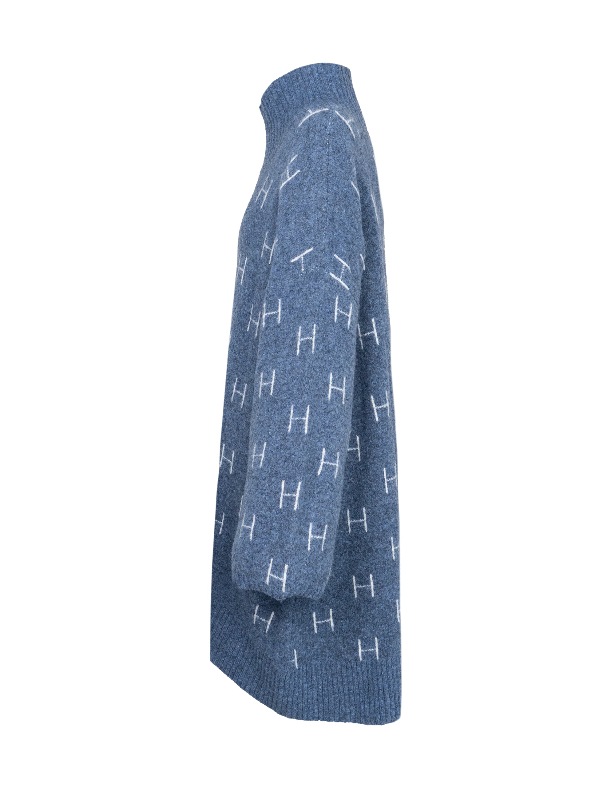 FAM Sweater Long in Blue Pull Hést