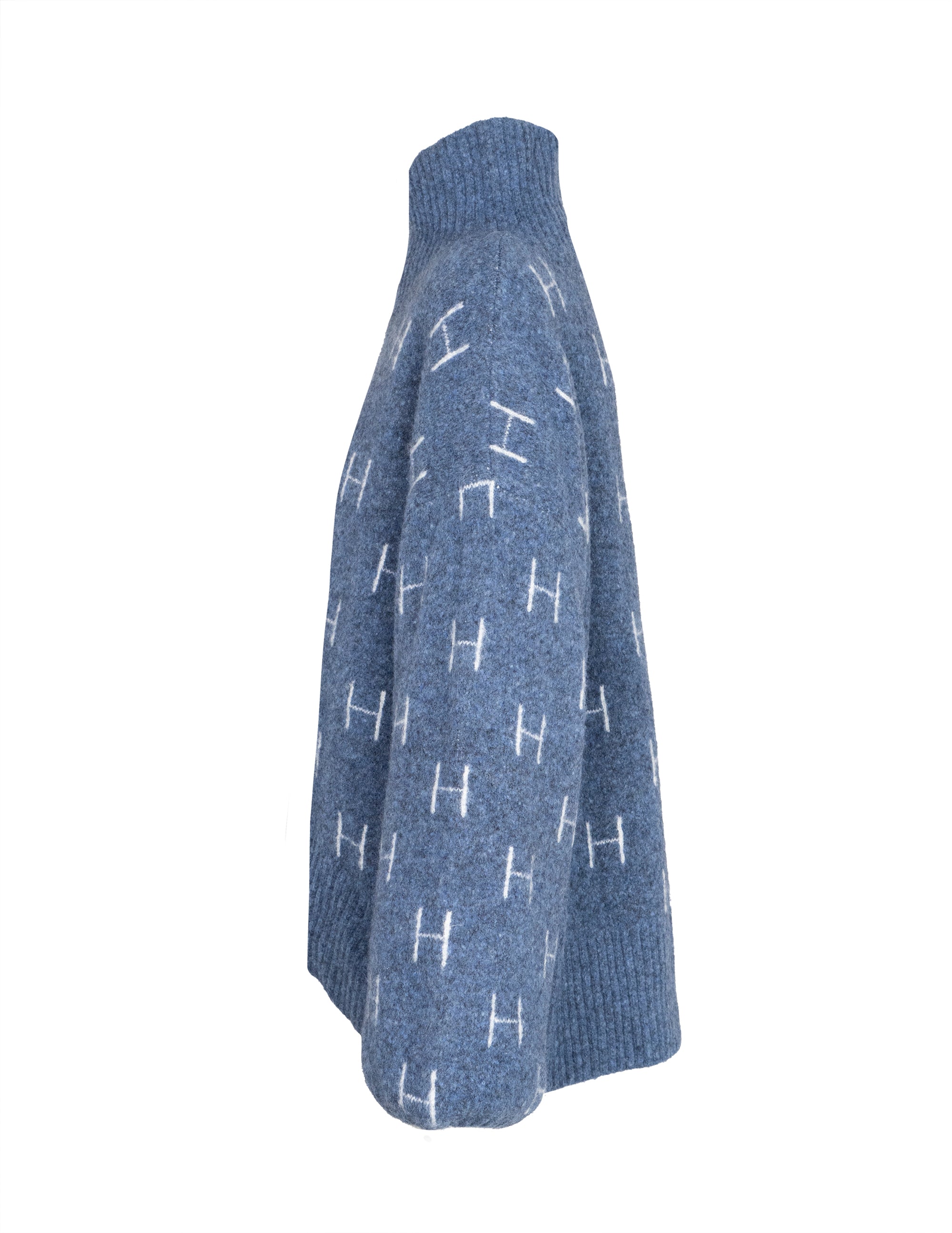 FAM Sweater Short in Blue Pull Hést