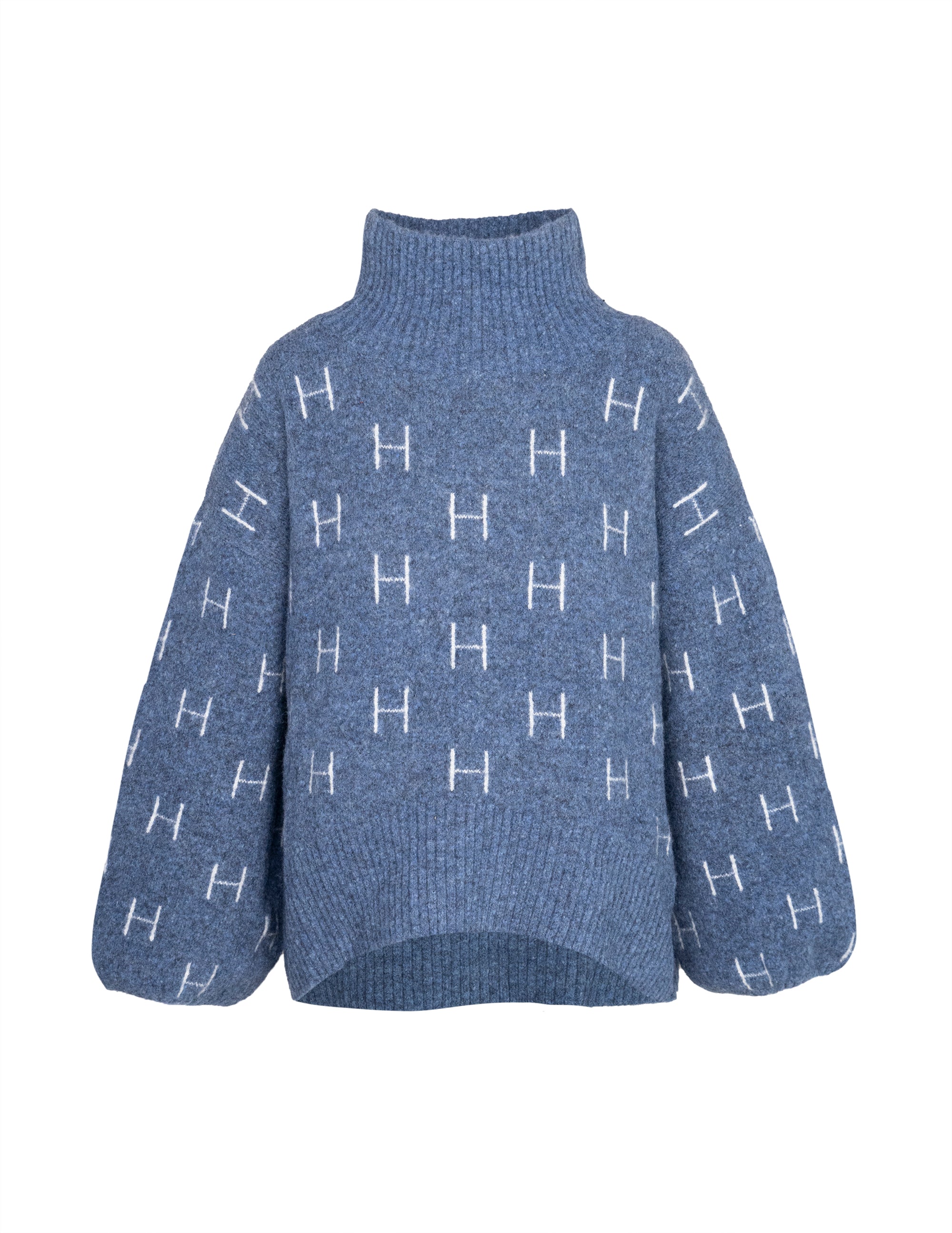 FAM Sweater Short in Blue Pull Hést