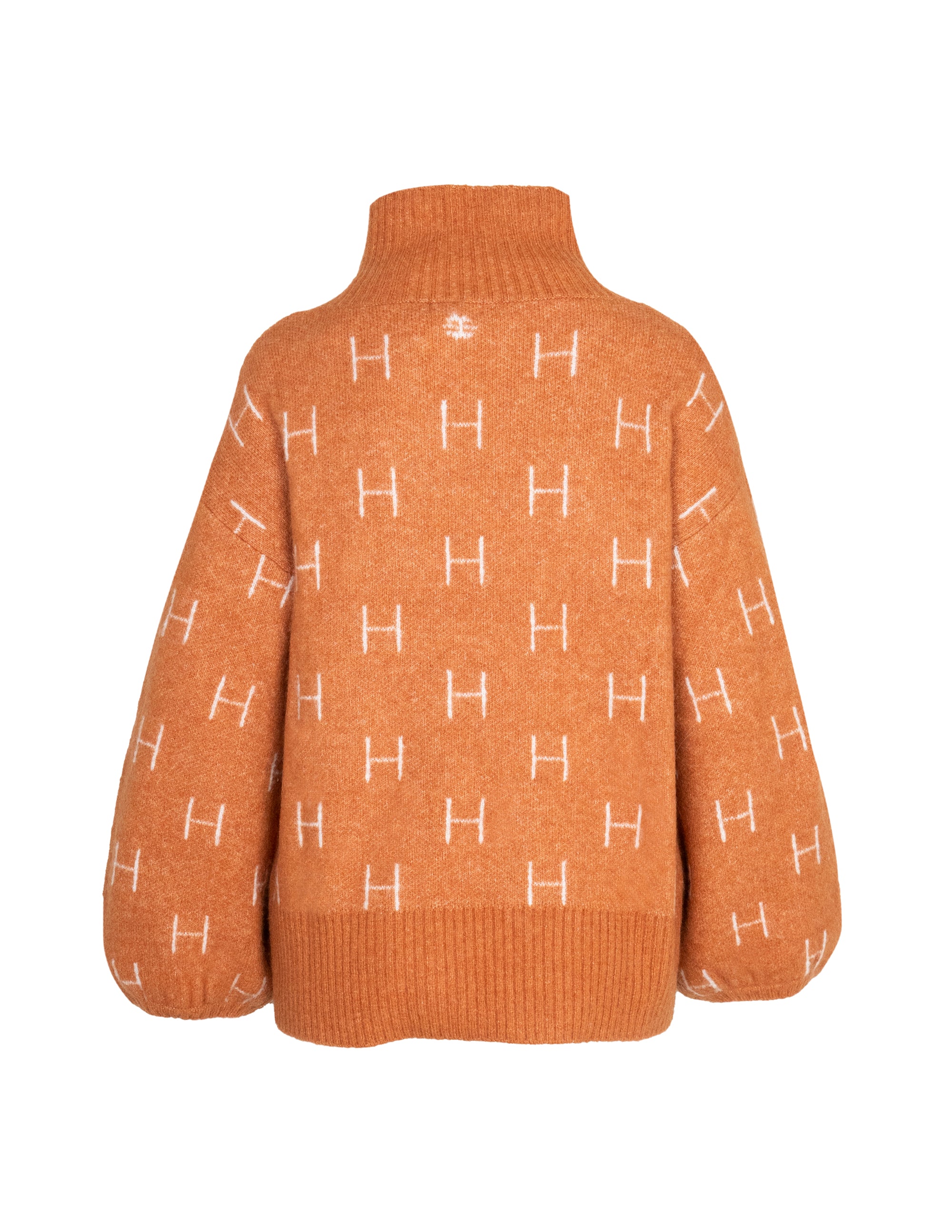 FAM Sweater Short in Leather brown Pull Hést