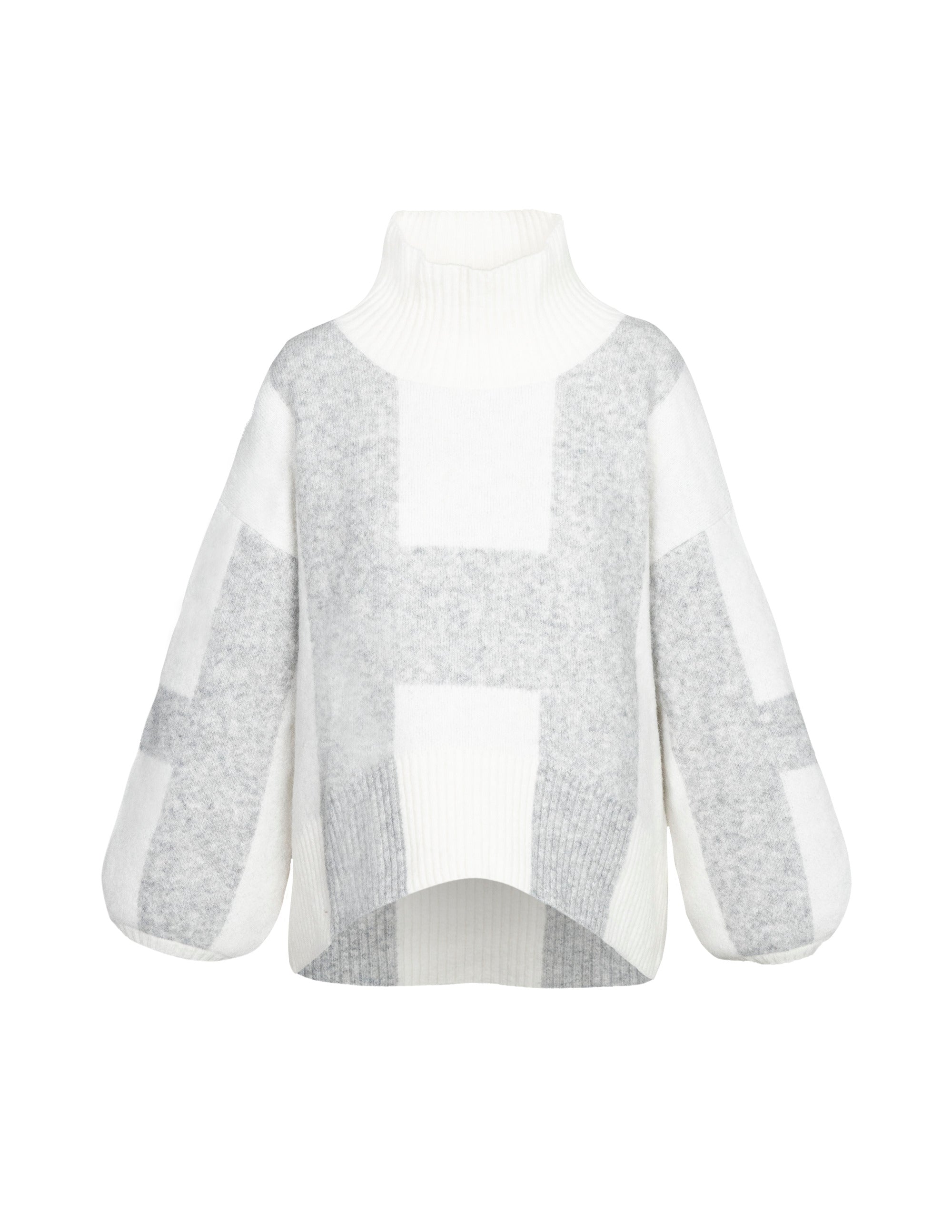 ISA Sweater en blanc cassé/gris Pull Hést