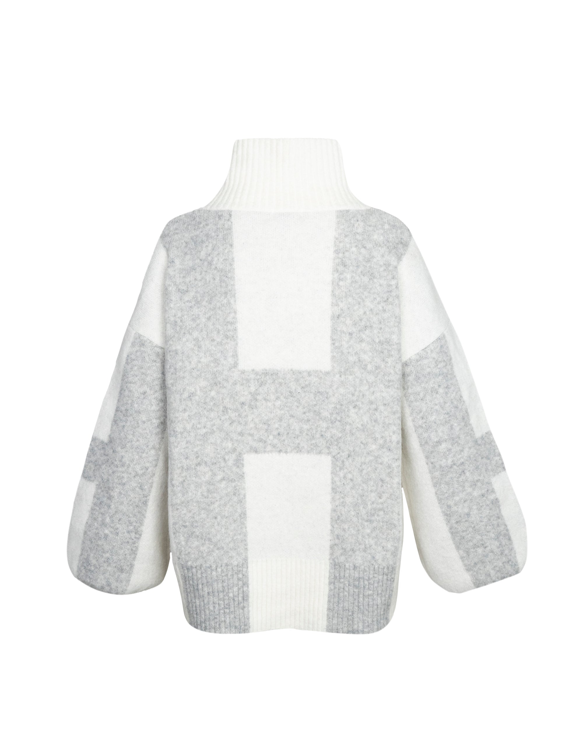 ISA Sweater en blanc cassé/gris Pull Hést