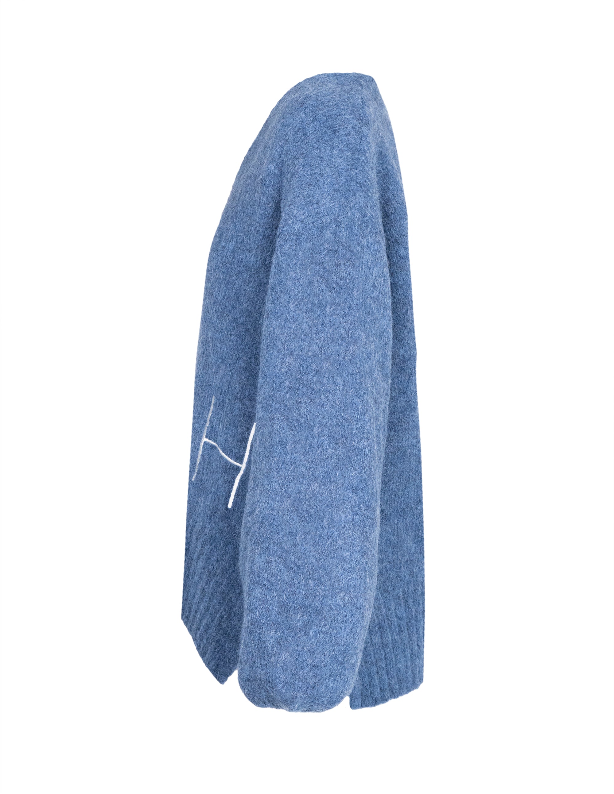 SOFIE V-neck Sweater in Blue Pull Hést