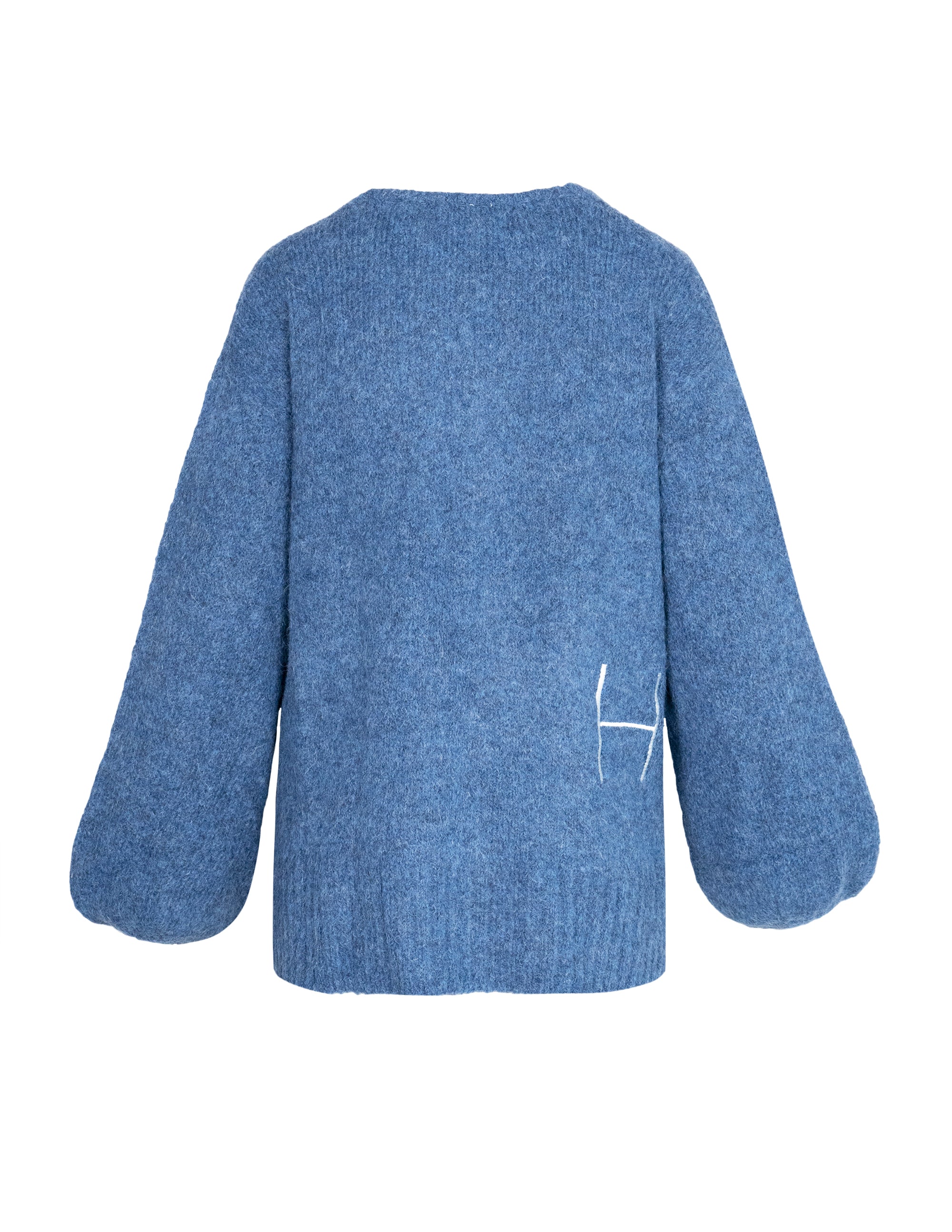 SOFIE V-neck Sweater in Blue Pull Hést